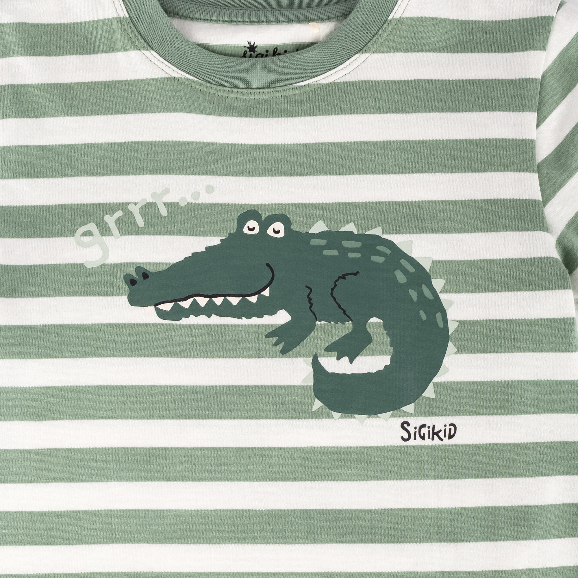 Kinder Pyjama Krokodil, grün