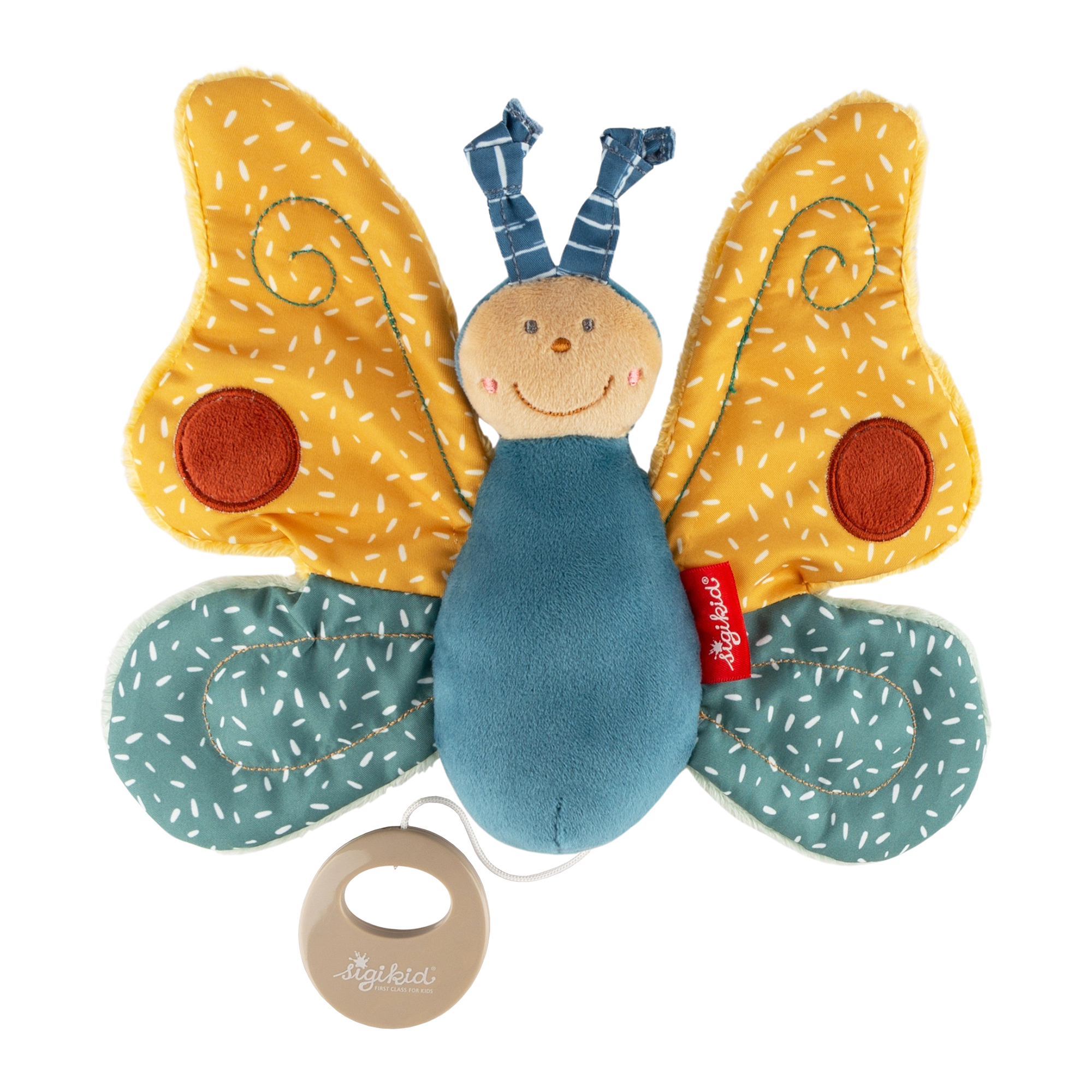 Musical plush toy butterfly