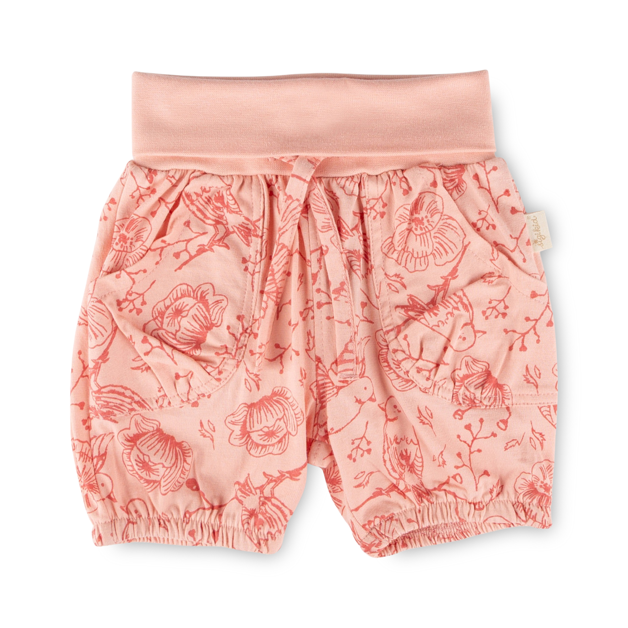 Jersey baby shorts allover print Spring Birds