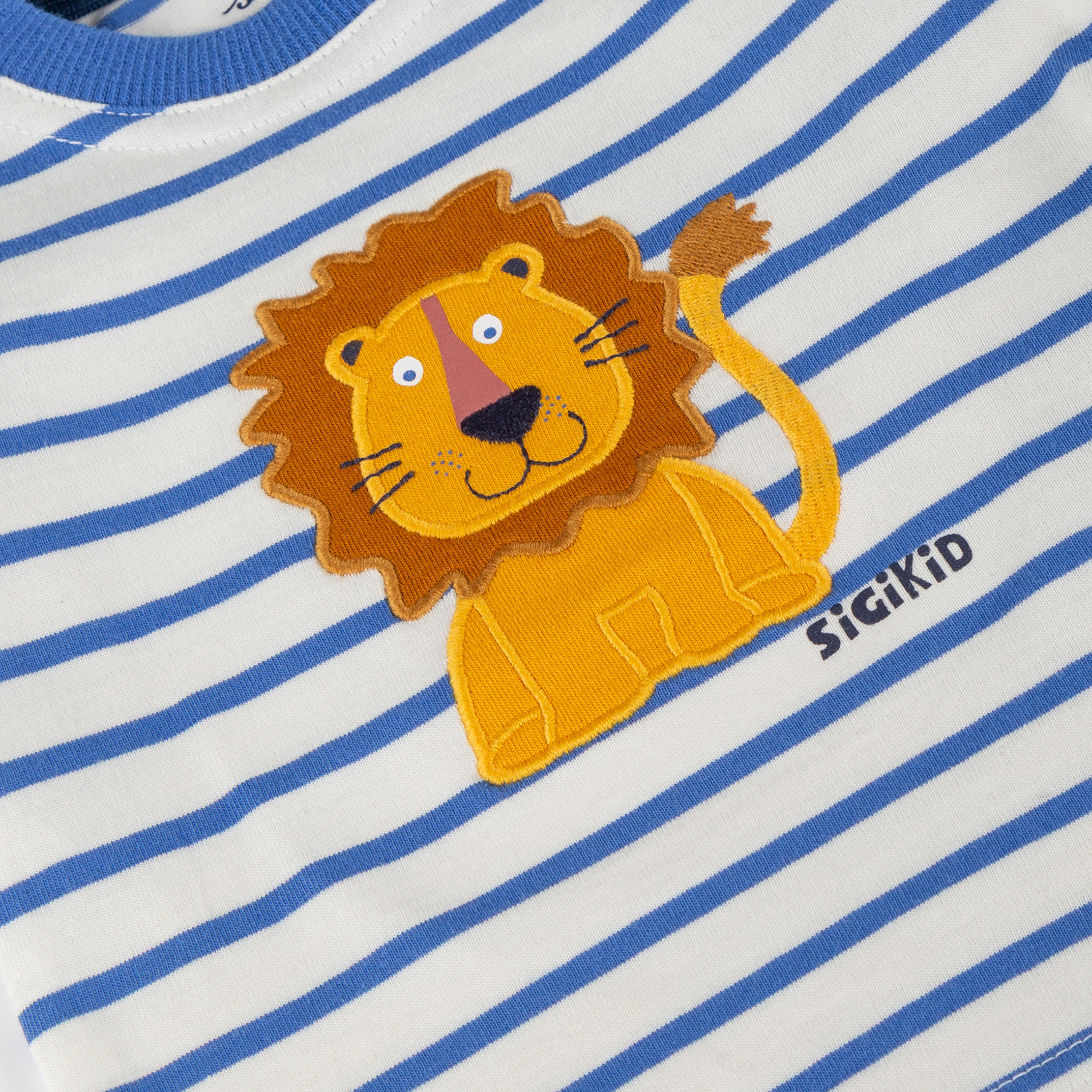Striped baby long sleeve Tee Tiger & Lion