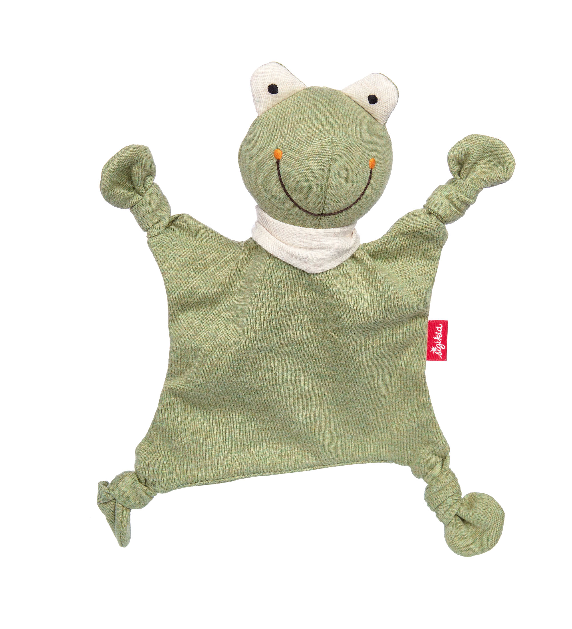 Baby comforter frog, green, small