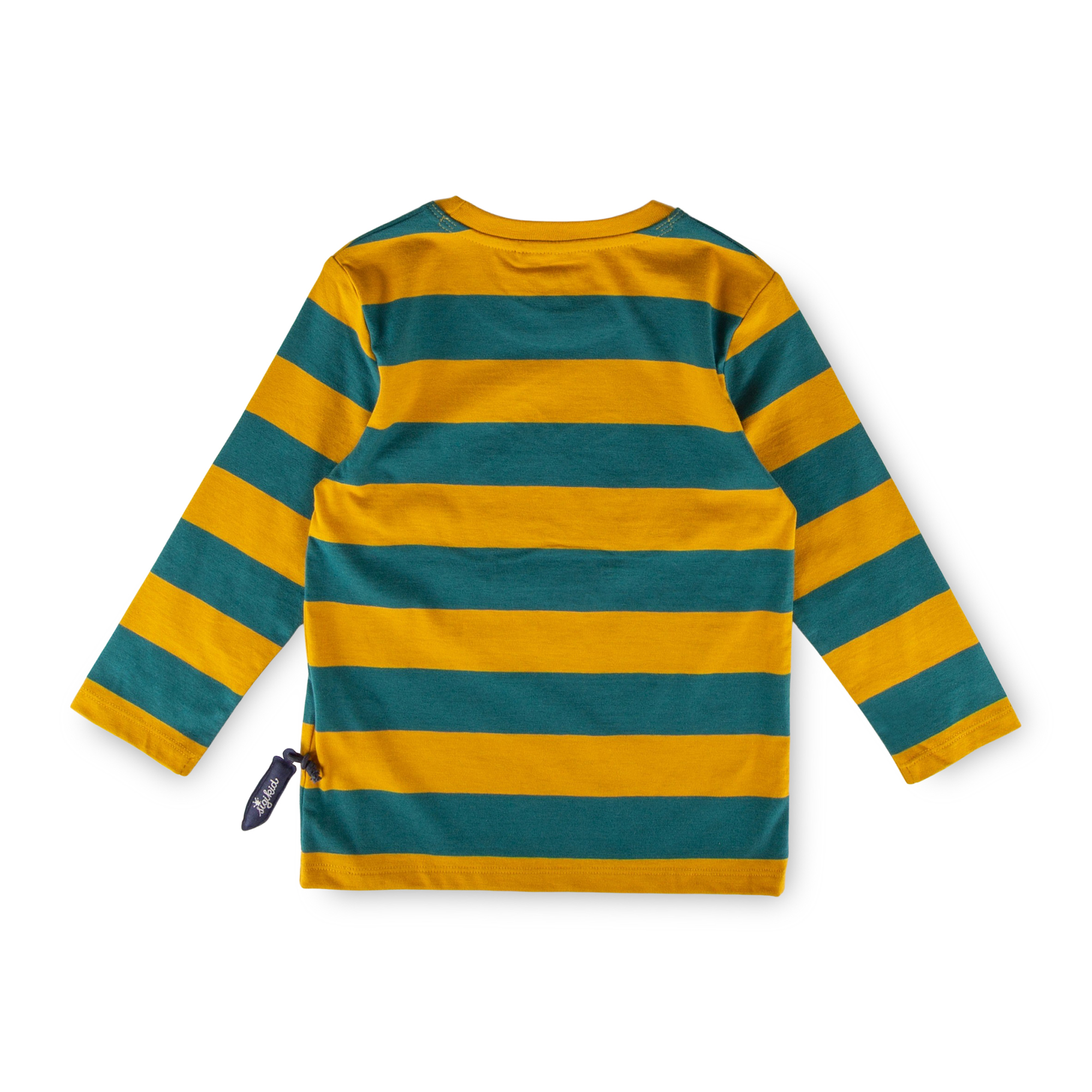 Children's long sleeve Tee monster, green striped