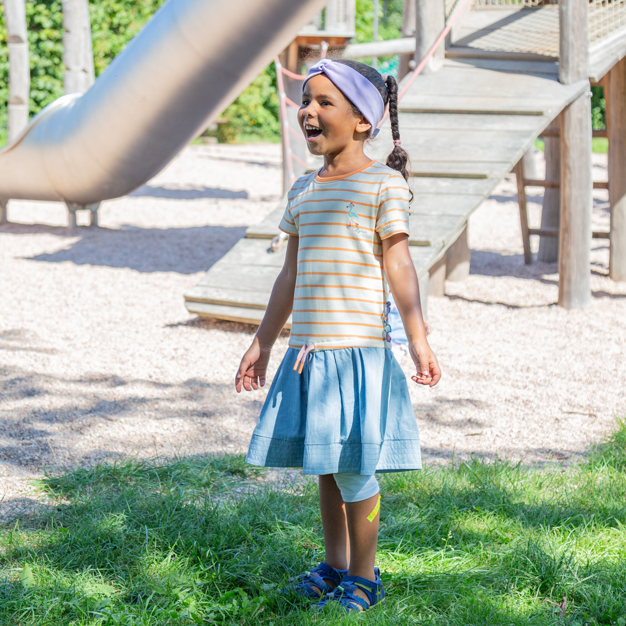 Kinder Ringelkleid Wild Flamingo Kinder Ringelkleid Wild Flamingo