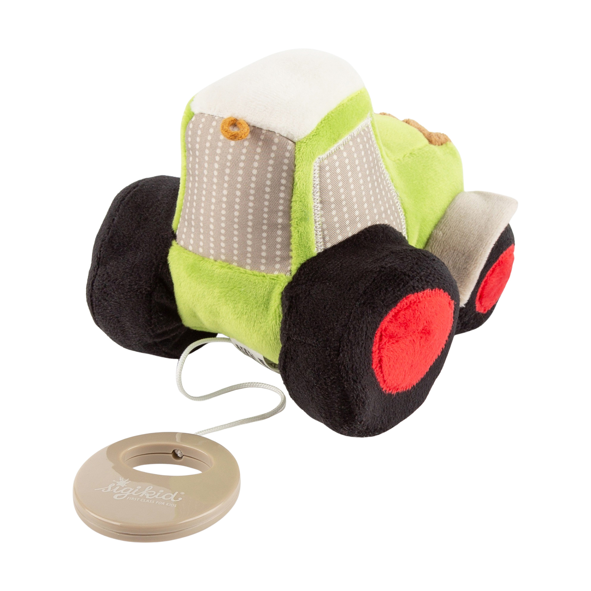 Musical baby plush toy tractor, melody "Old McDonalds"