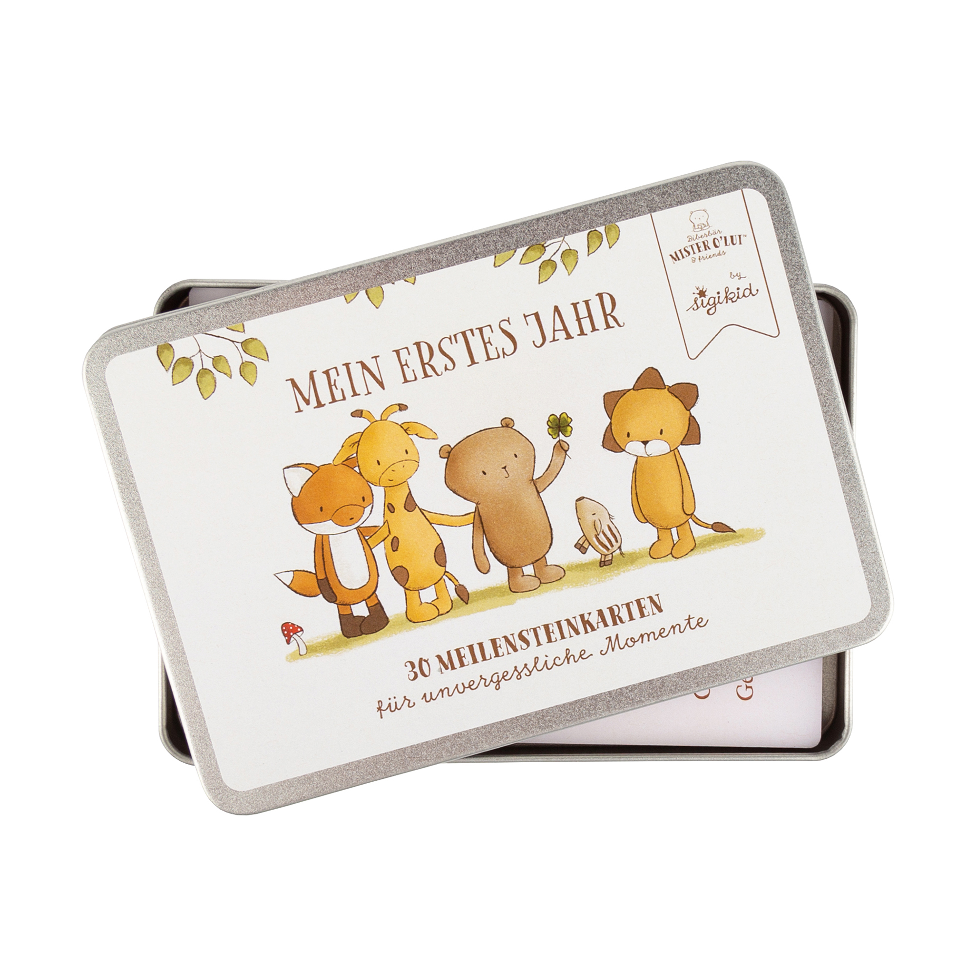 Schmuckdose mit 30 Meilensteinkarten Mister O'Lui Schmuckdose mit 30 Meilensteinkarten Mister O'Lui