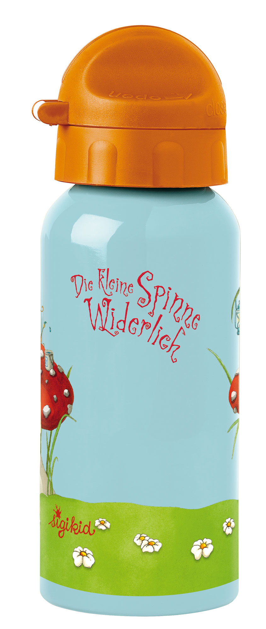 Children's stainless steel bottle little spider 400 ml, "Die kleine Spinne Widerlich"