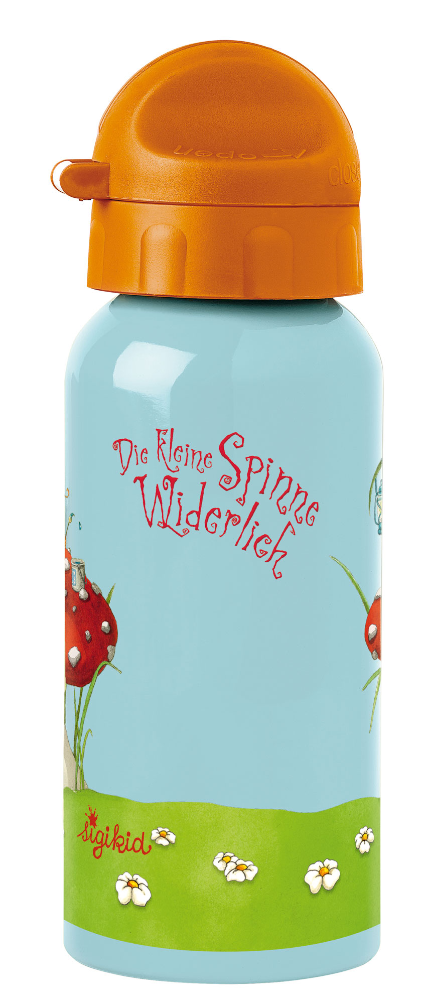 Children's stainless steel bottle little spider 400 ml, "Die kleine Spinne Widerlich" Children's stainless steel bottle little spider 400 ml, "Die kleine Spinne Widerlich"