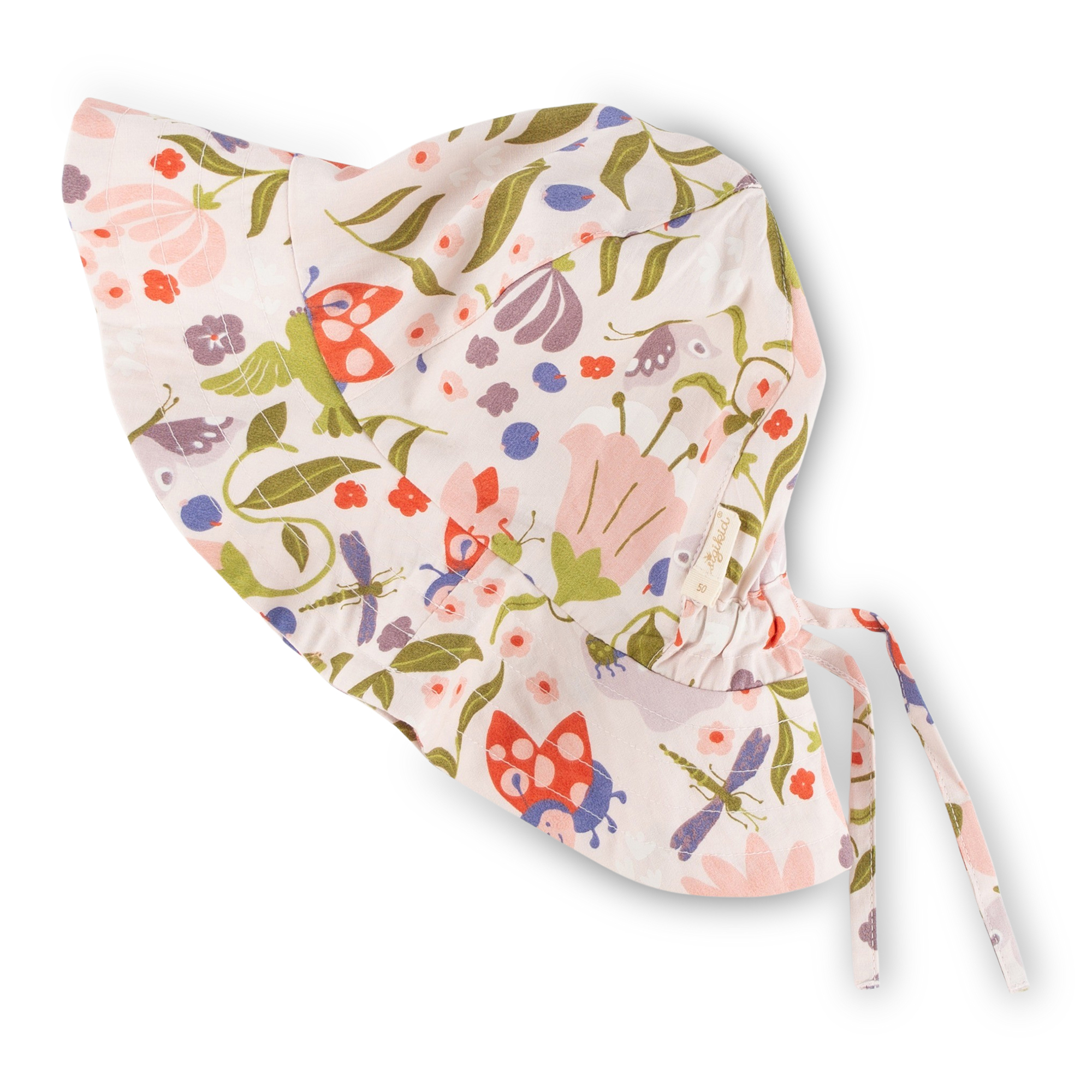 Brimmed children's sun hat, Happy Ladybug Brimmed children's sun hat, Happy Ladybug