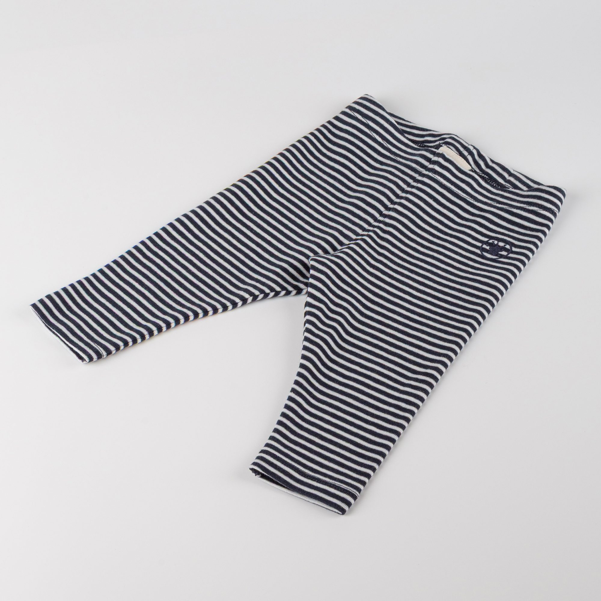 Baby Ringel Leggings Curious Owl , blau-weiß