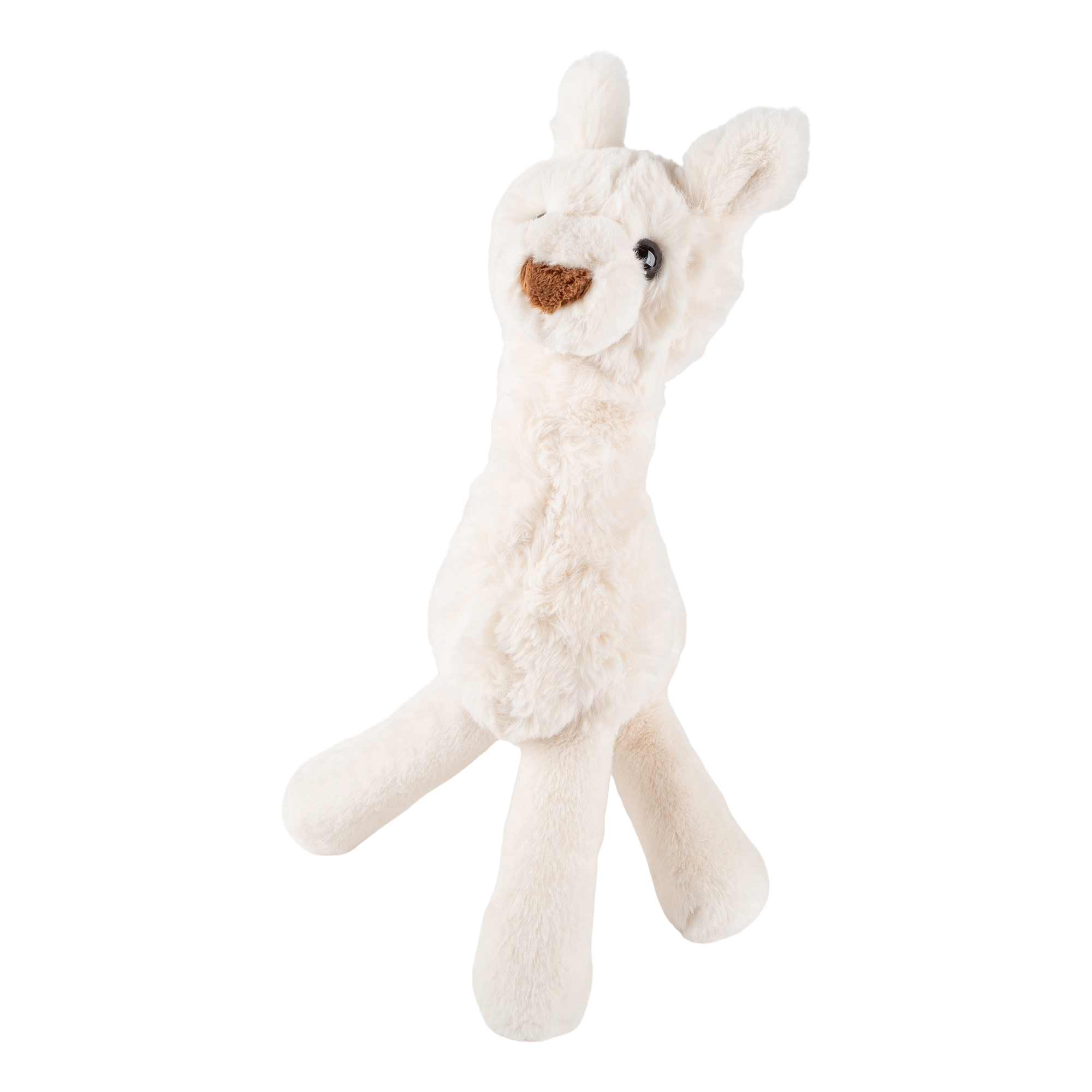 Silky soft plush toy alpaca, white