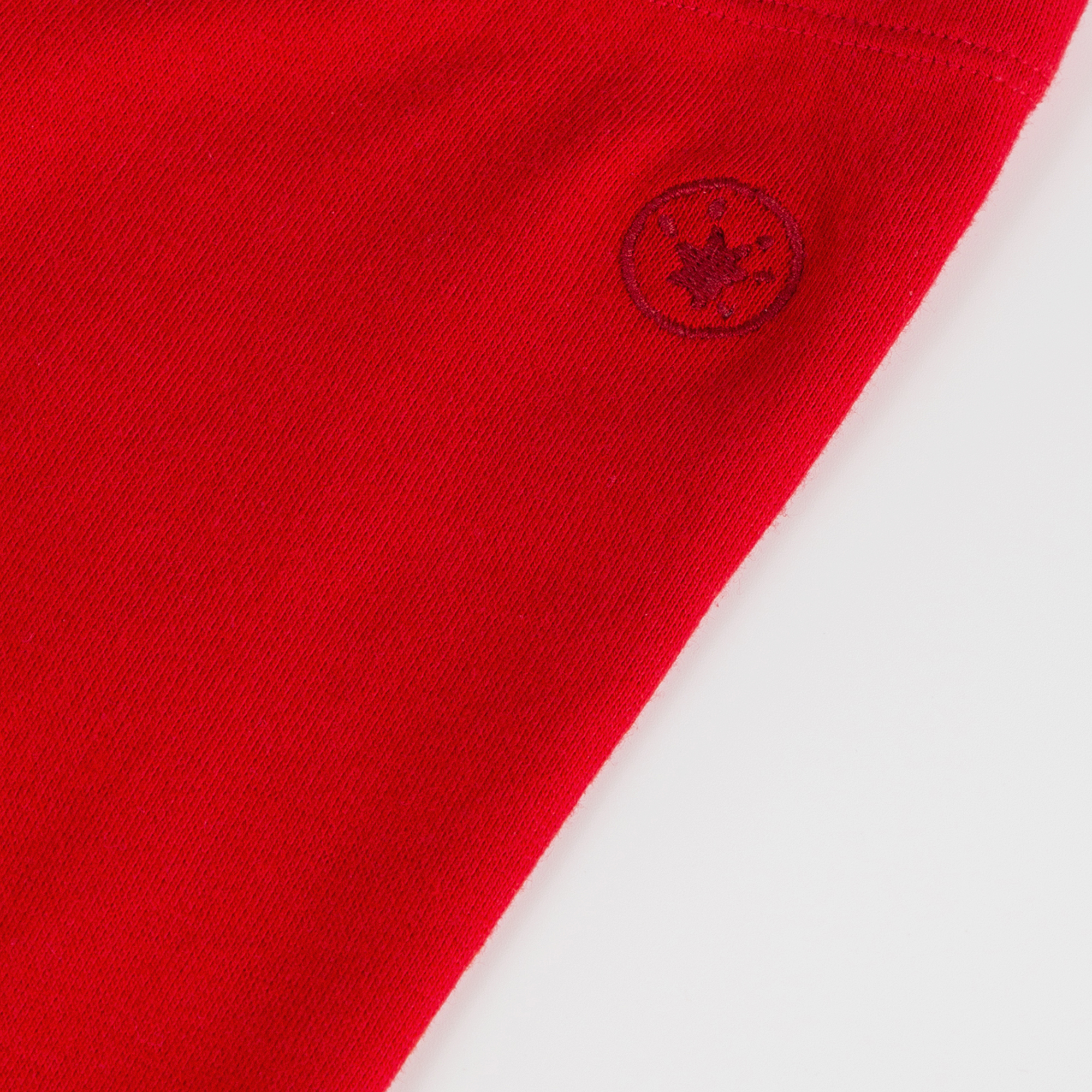 Children's rib knit leggings, bright red