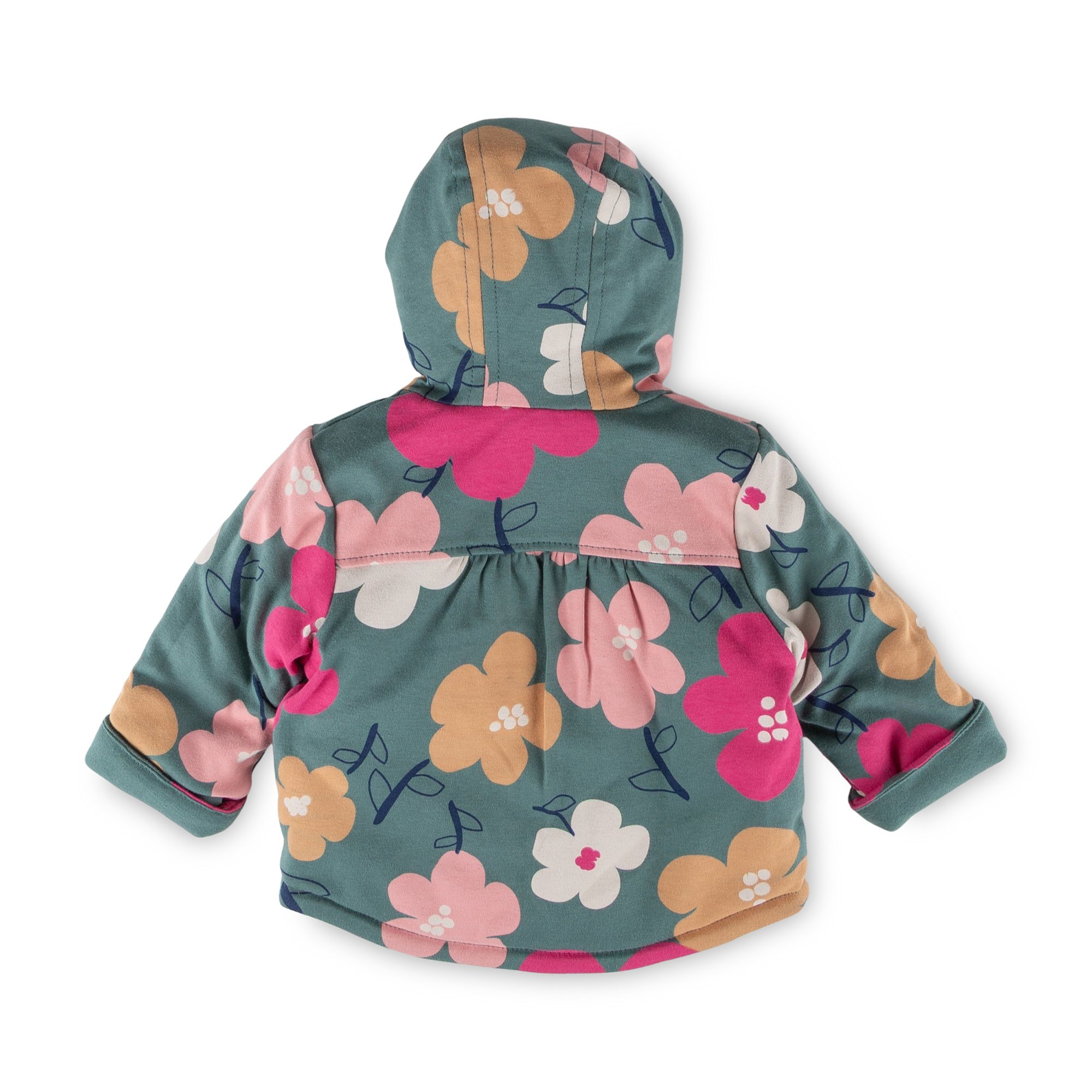 Baby Wendejacke wattiert, grün oder geblümt