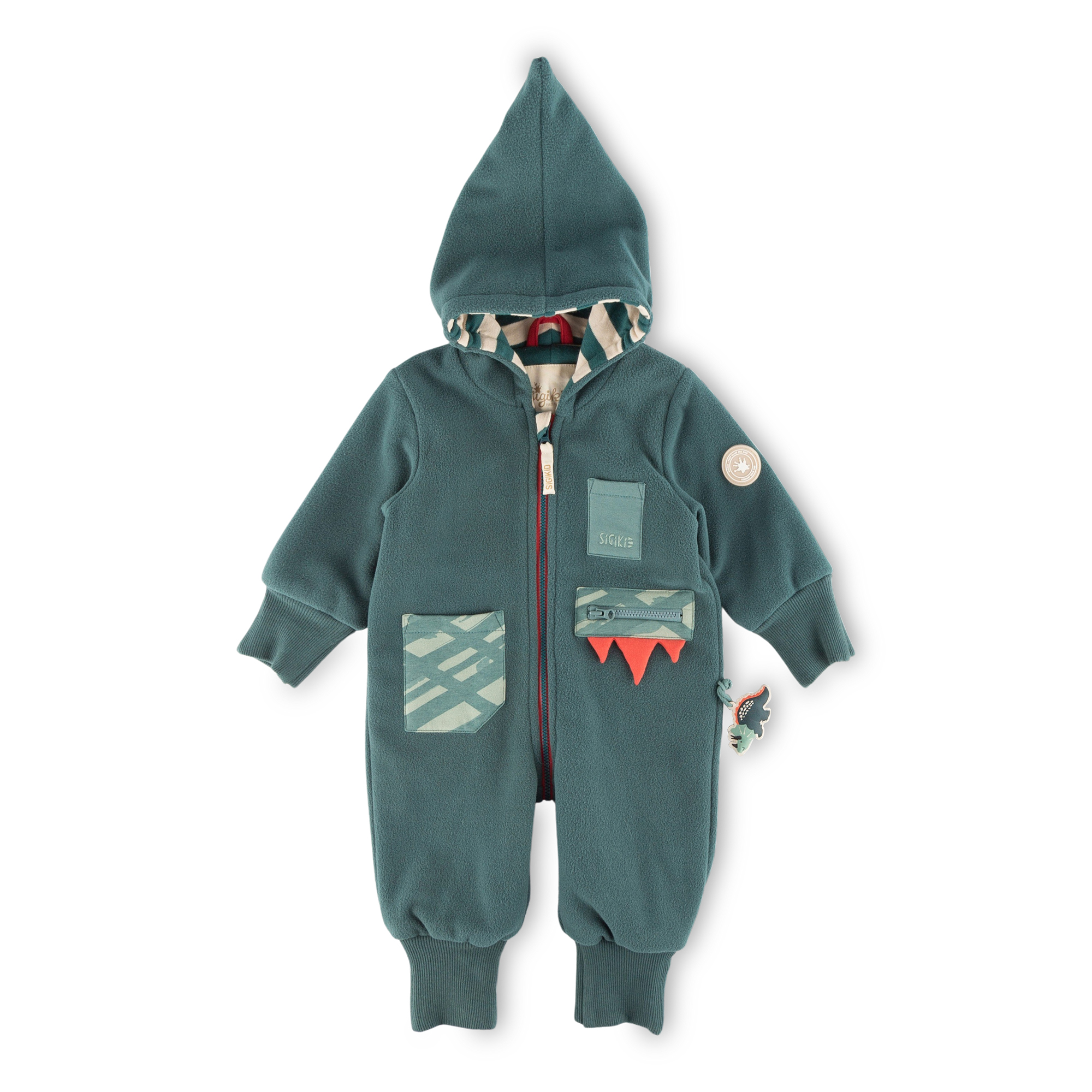 Baby Fleeceoverall Dino, grün Baby Fleeceoverall Dino, grün