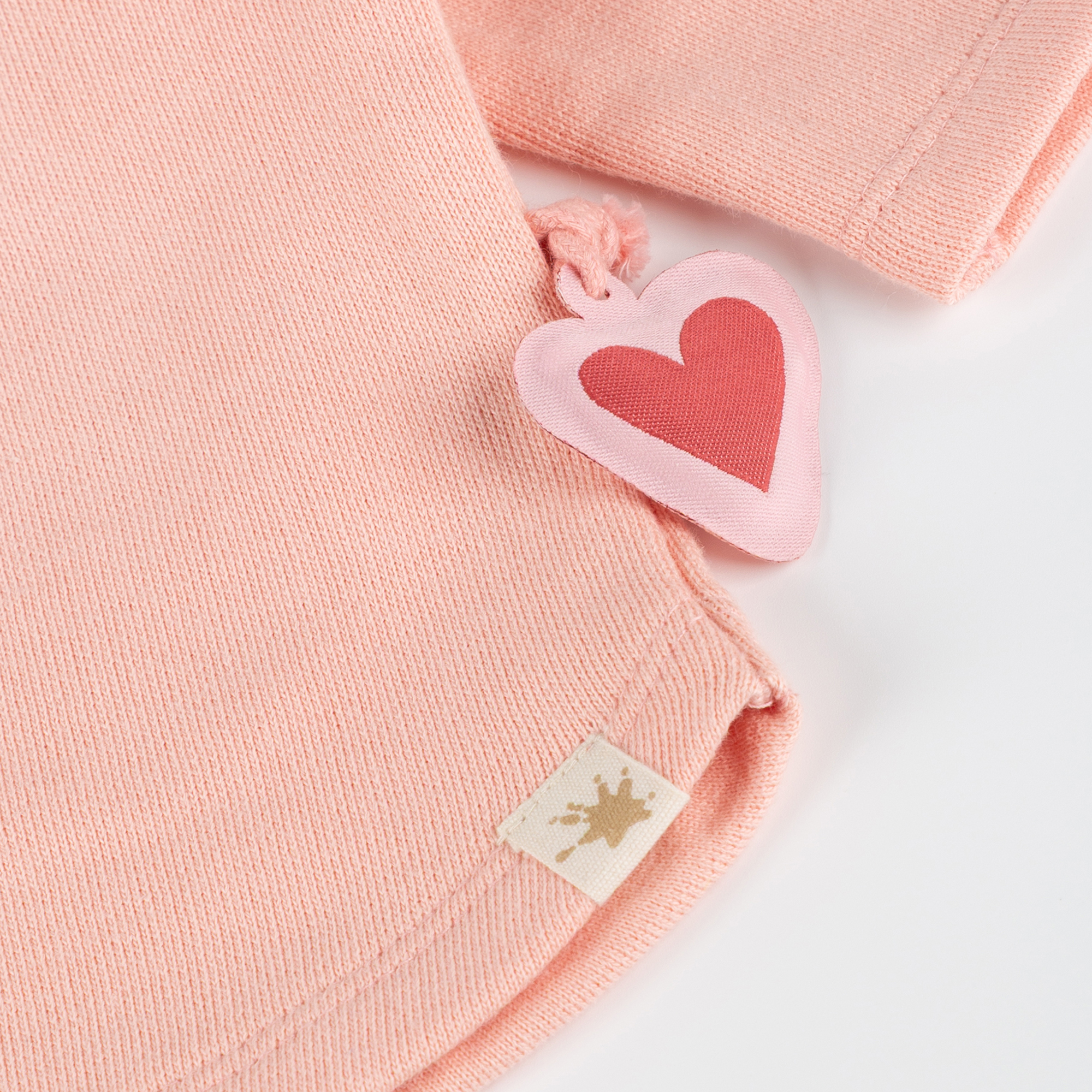 Pale pink baby sweatshirt Spring Birds