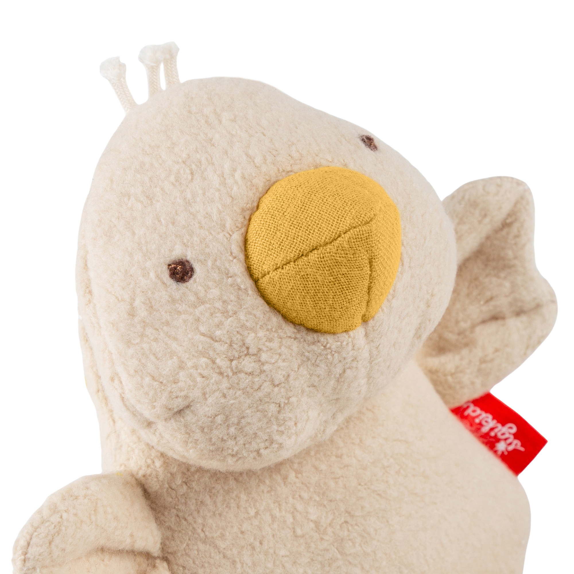 Baby Greifling Gans mit Knister- und Quietschfunktion, beige