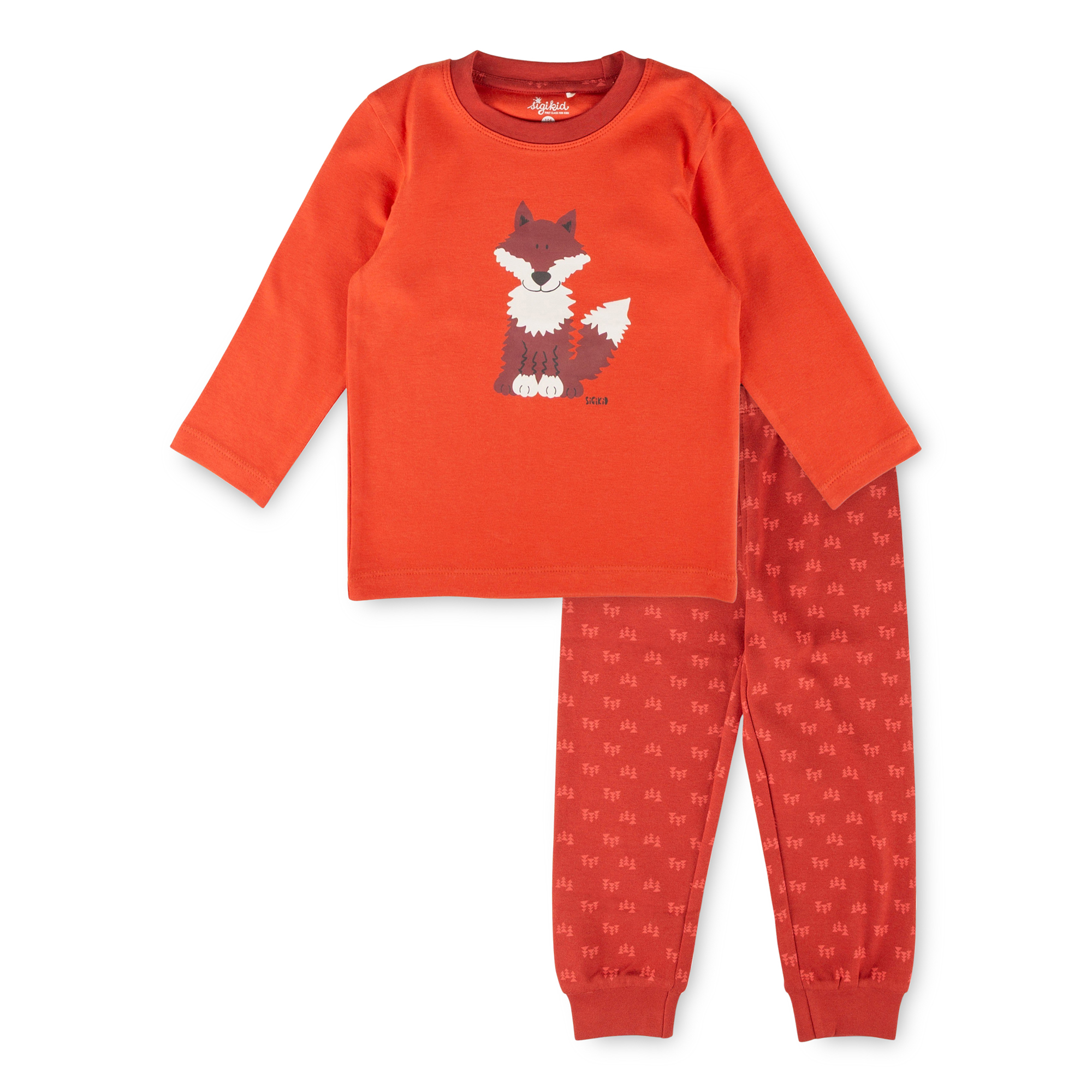 Two piece children's pyjamas fox, autumn/winter