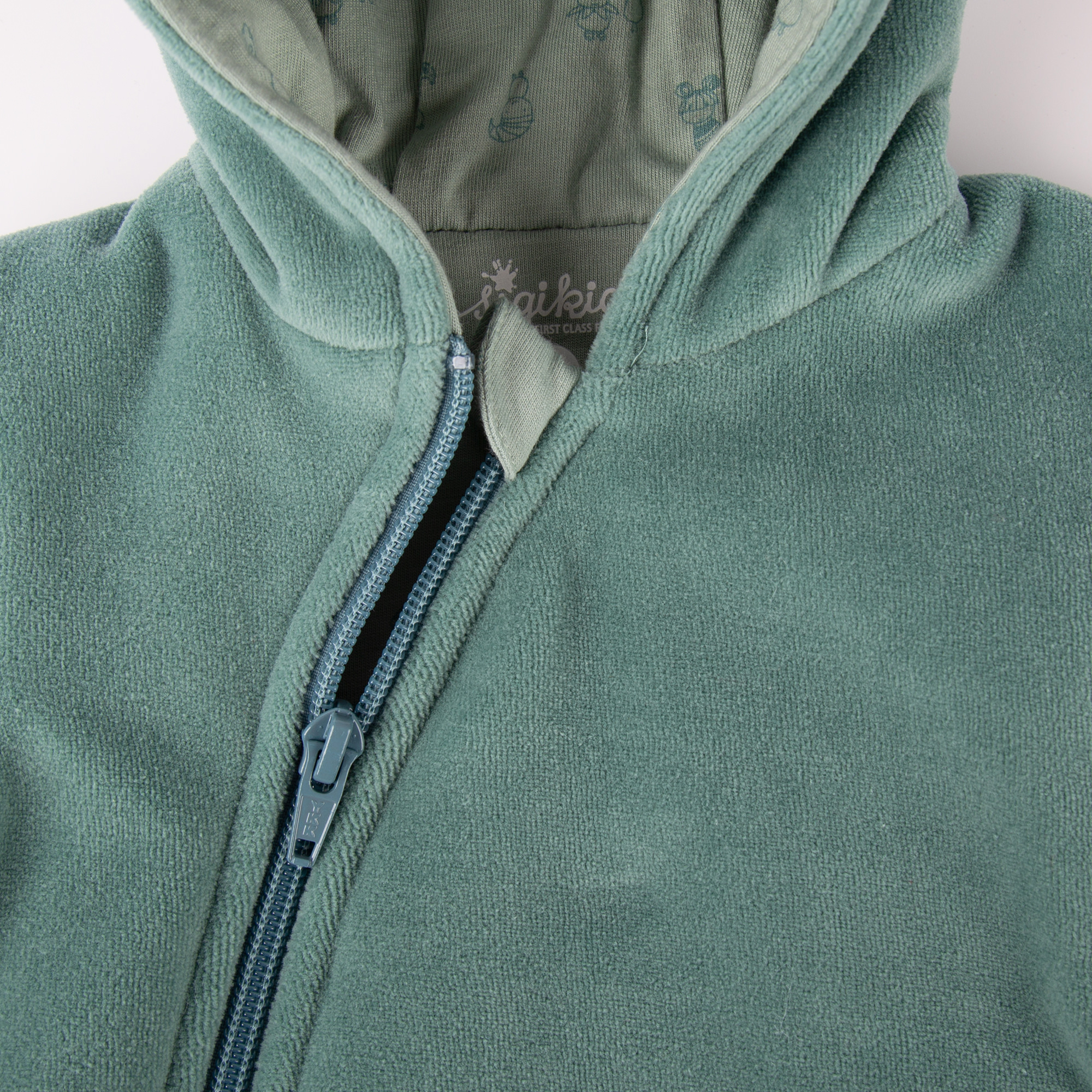 Mint green newborn baby velour overall, lined, interlined Mint green newborn baby velour overall, lined, interlined