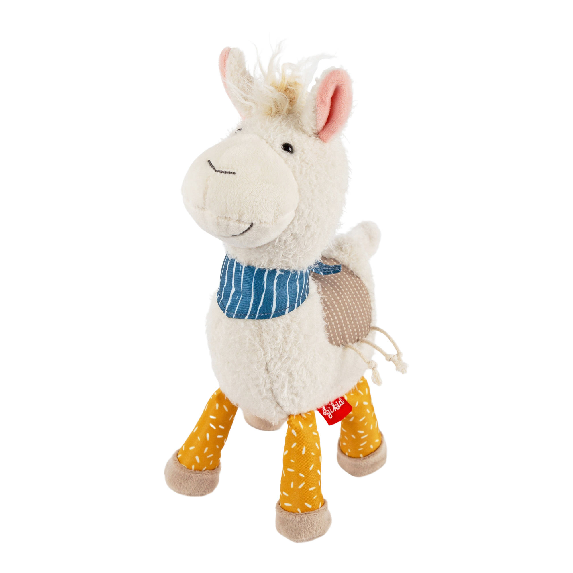 Patchwork soft toy llama