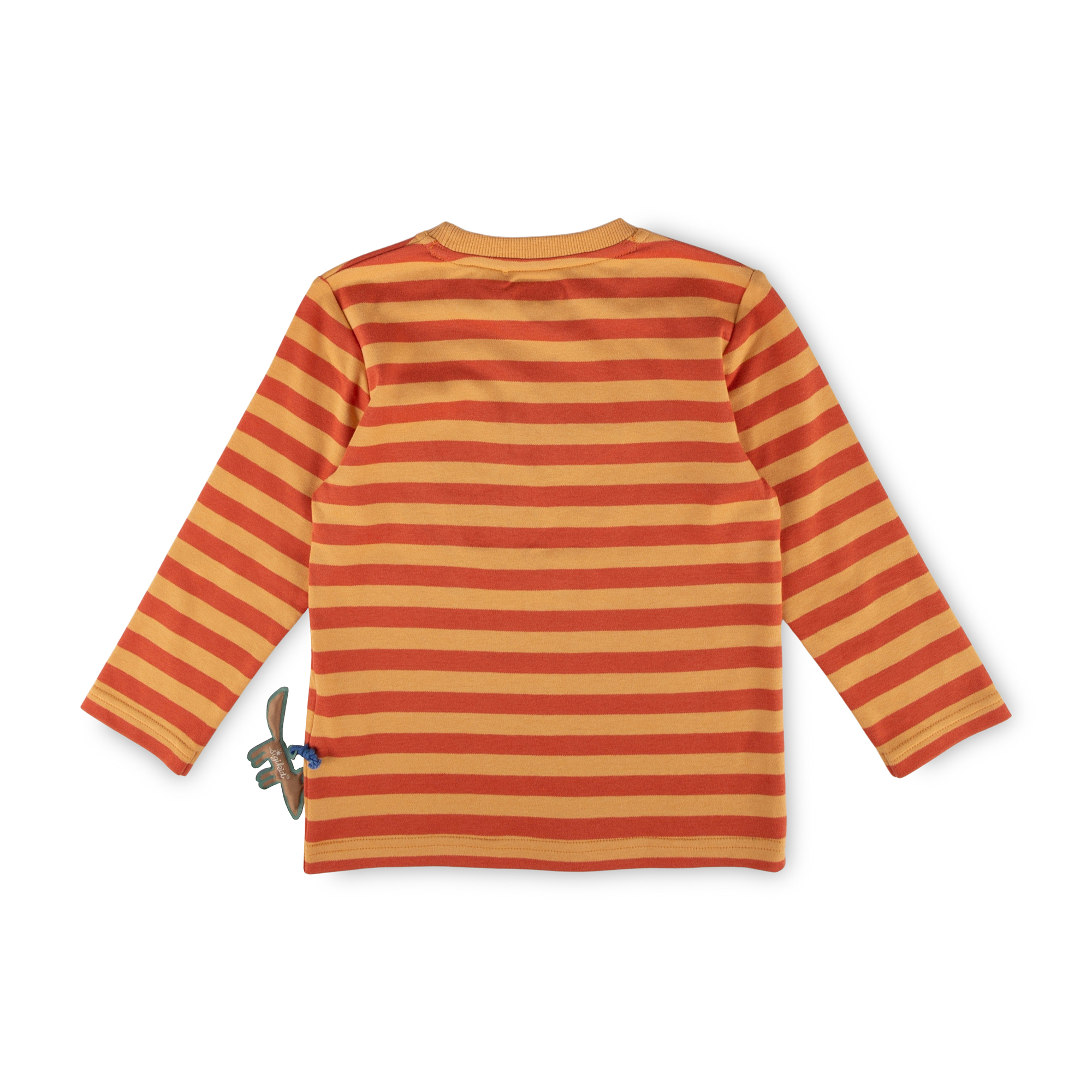Kinder Langarmshirt Fuchs Wild Fox, orange-gelb gestreift
