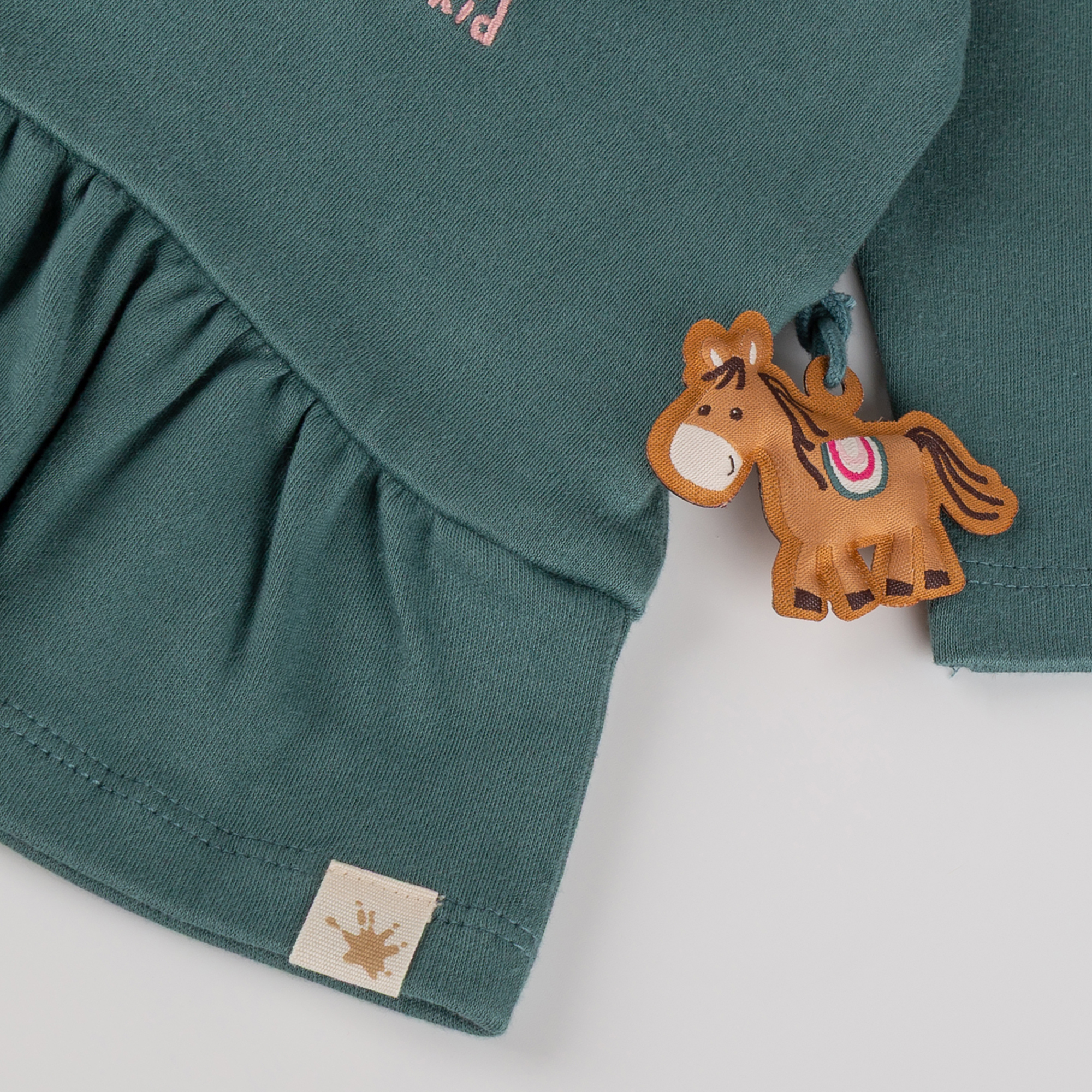Baby Kleid Pony Love, grün