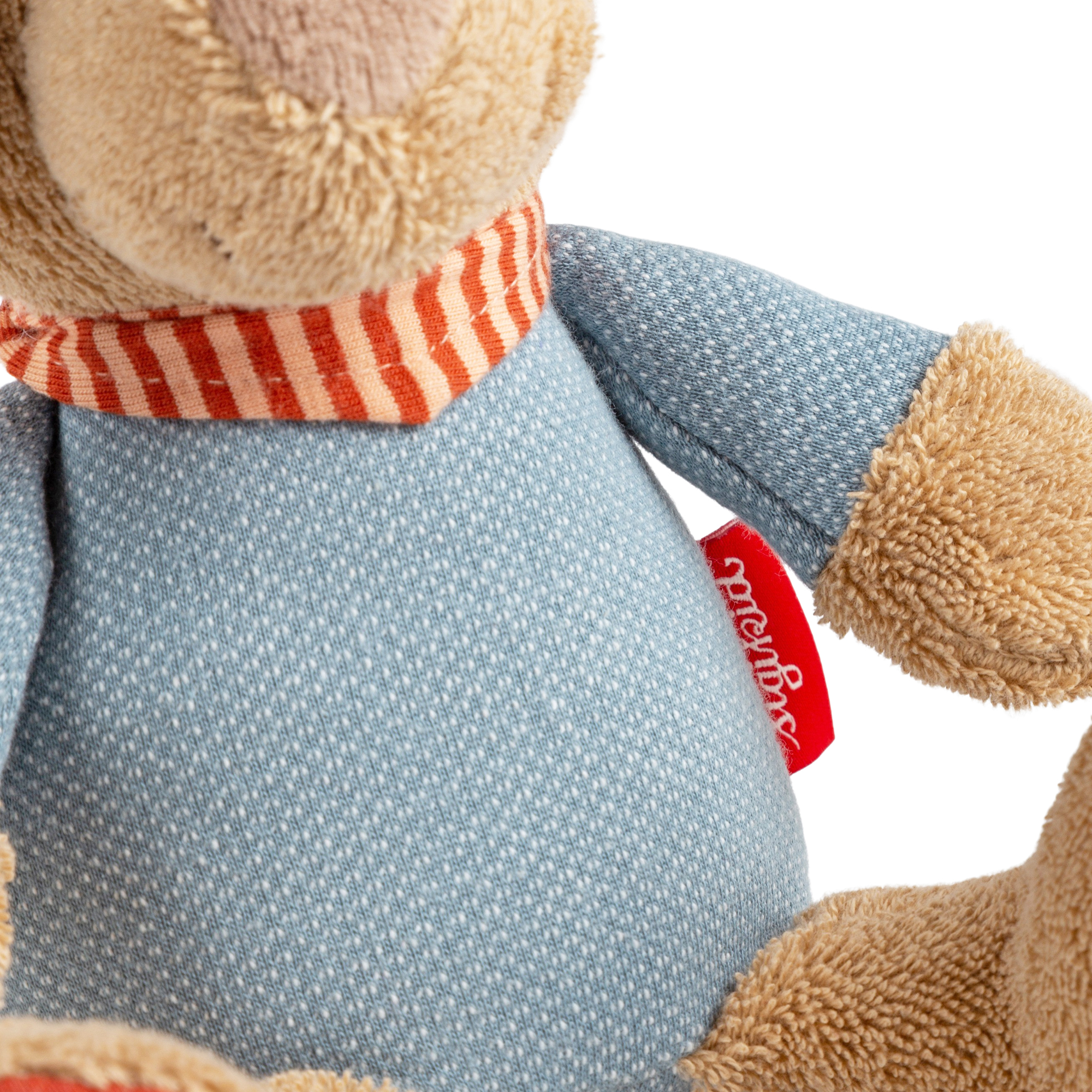 Musical baby soft toy dog Fips, terry cotton