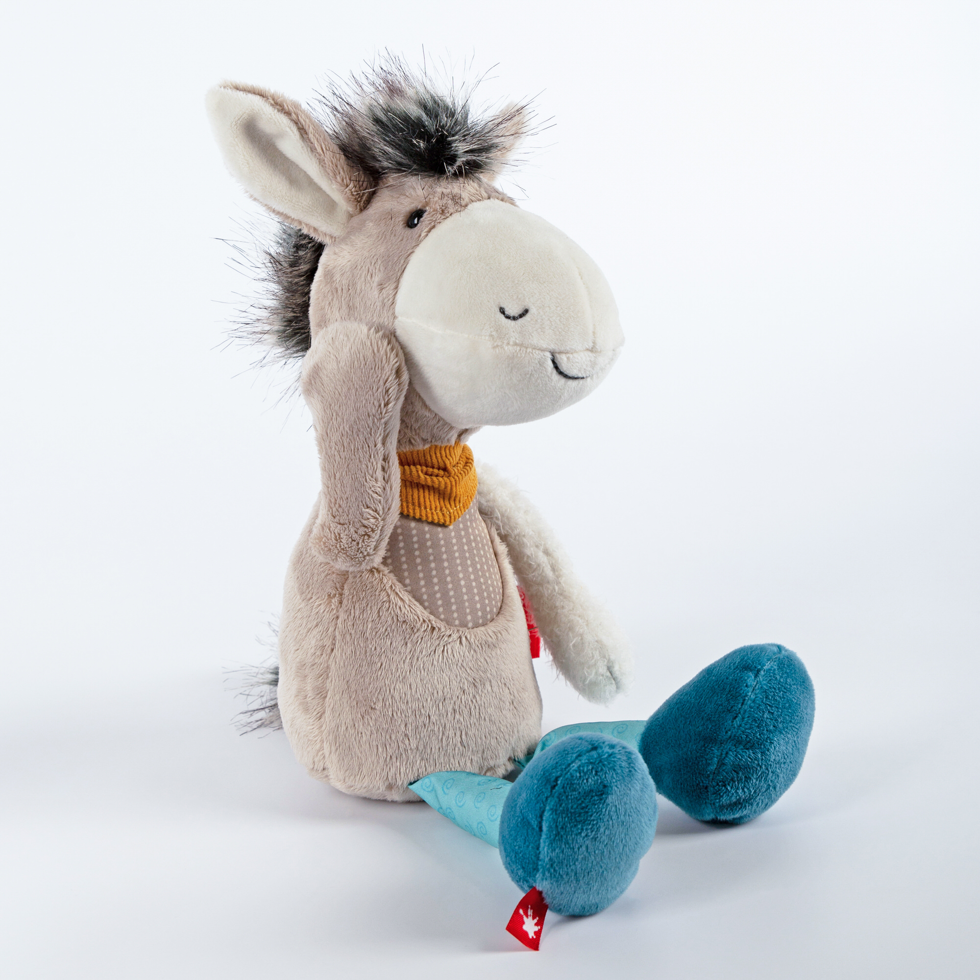 Patchwork soft toy donkey