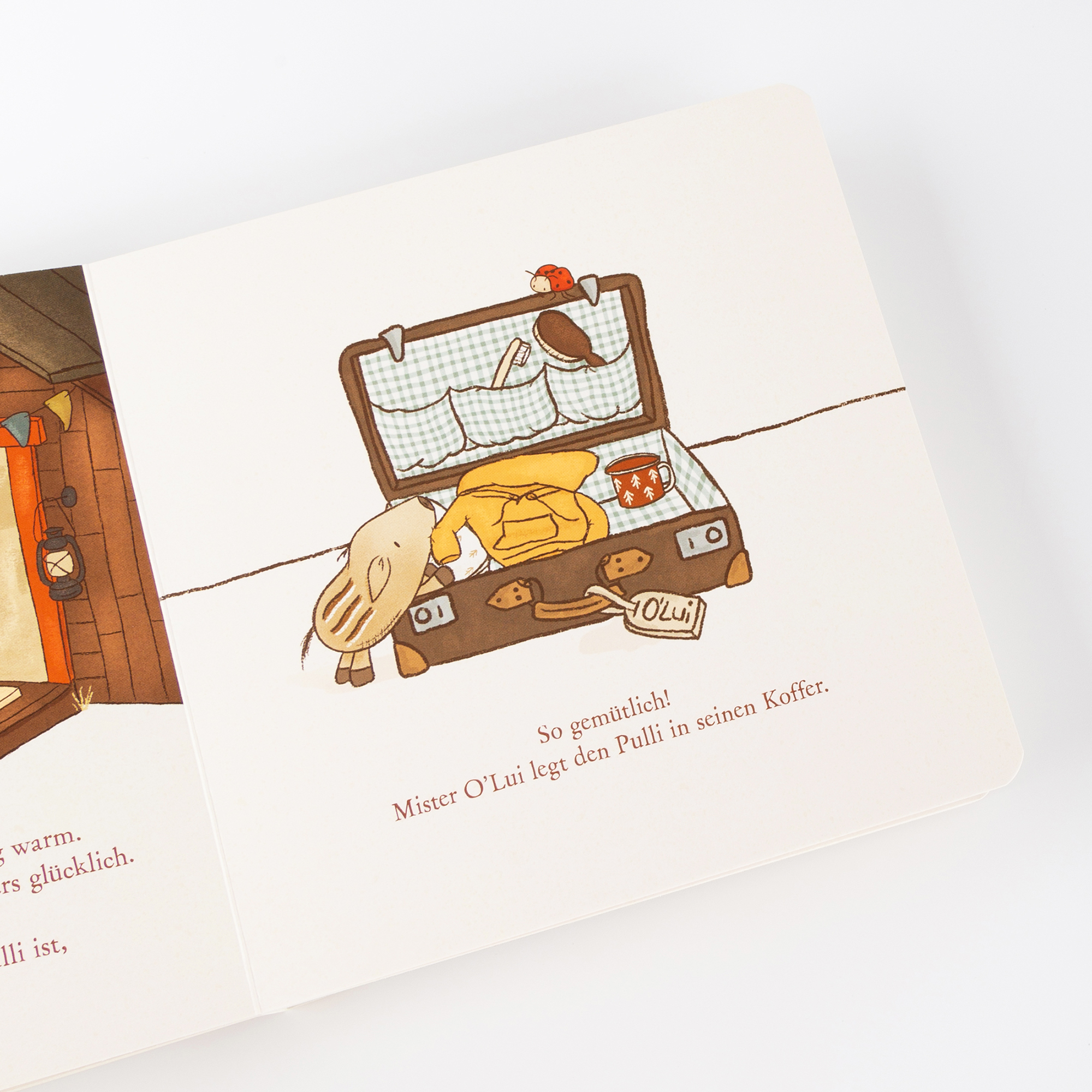 Mitmach-Kinderbuch Mister O'Lui packt das Glück in seinen Koffer Mitmach-Kinderbuch Mister O'Lui packt das Glück in seinen Koffer