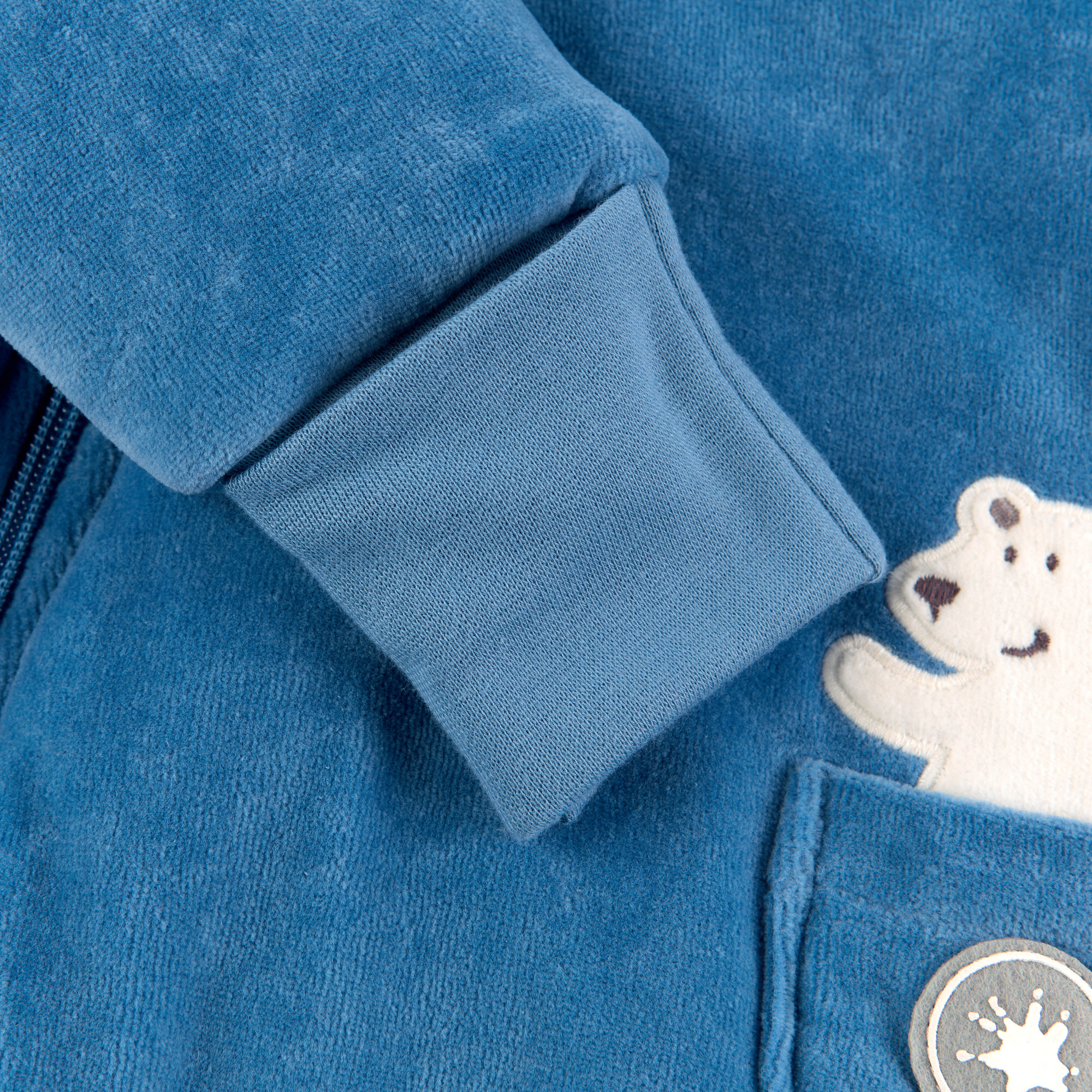 Blauer Baby Nickioverall, wattiert