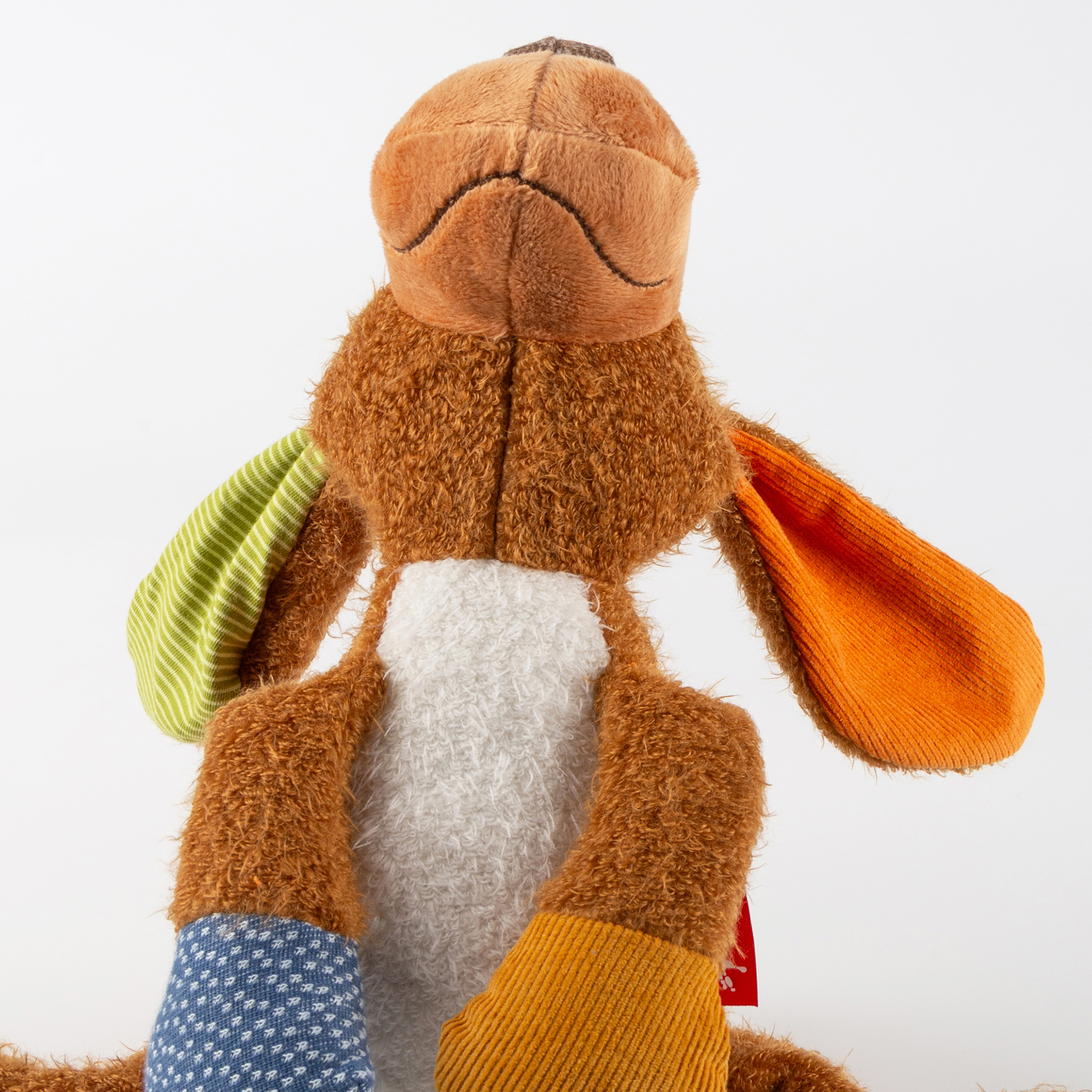 Floppy-eared plush dog, Patchwork Sweety