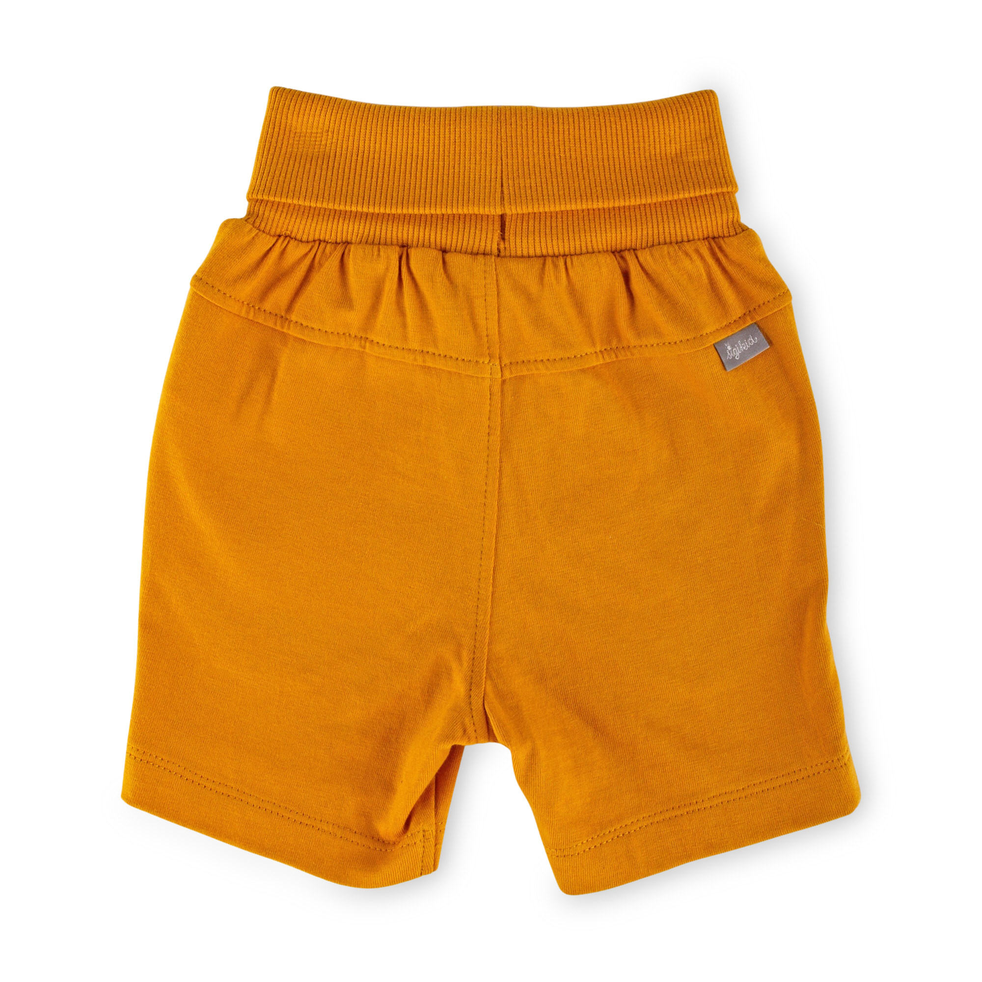 Baby foldover waistband bermuda shorts, honey yellow