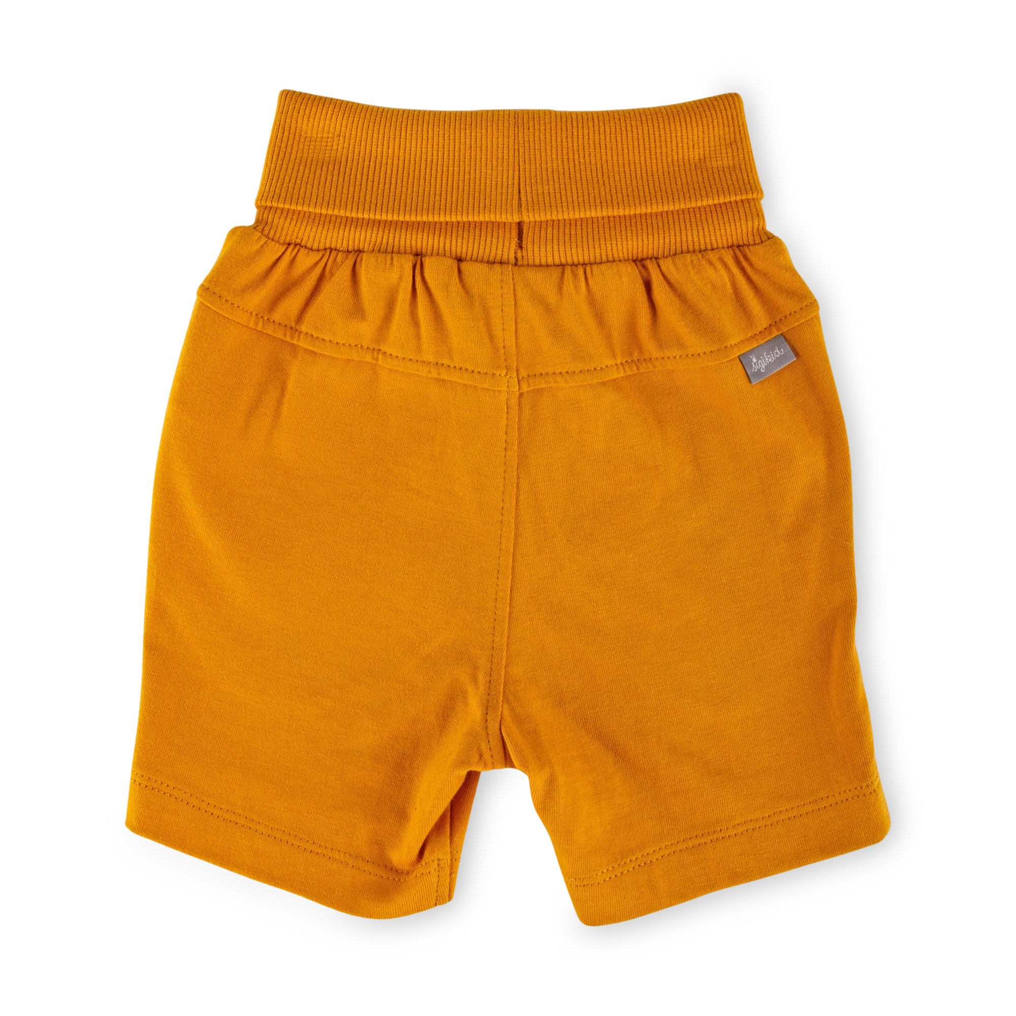 Baby foldover waistband bermuda shorts, honey yellow Baby foldover waistband bermuda shorts, honey yellow