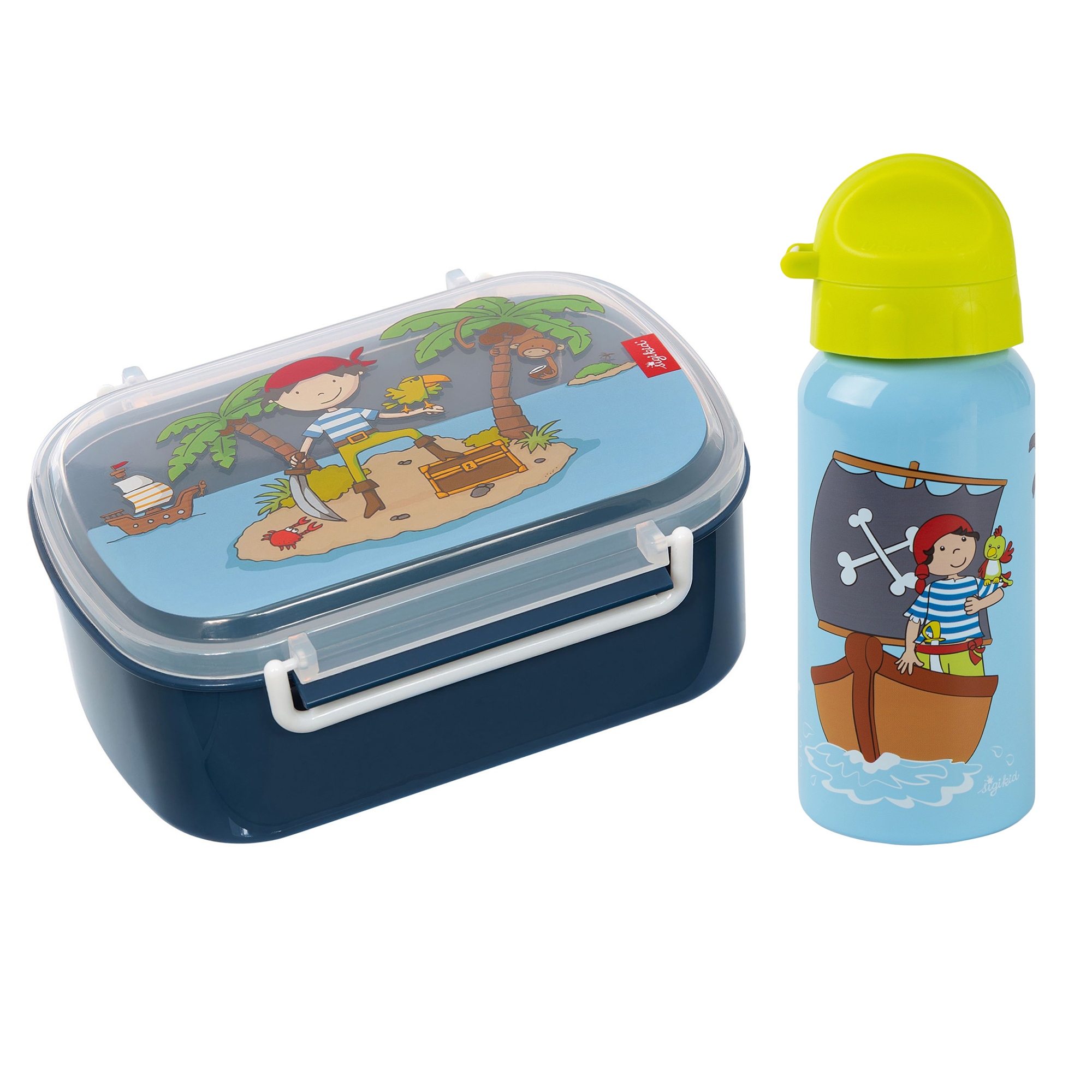Children's stainless steel bottle 400 ml & lunch box sammy samoa