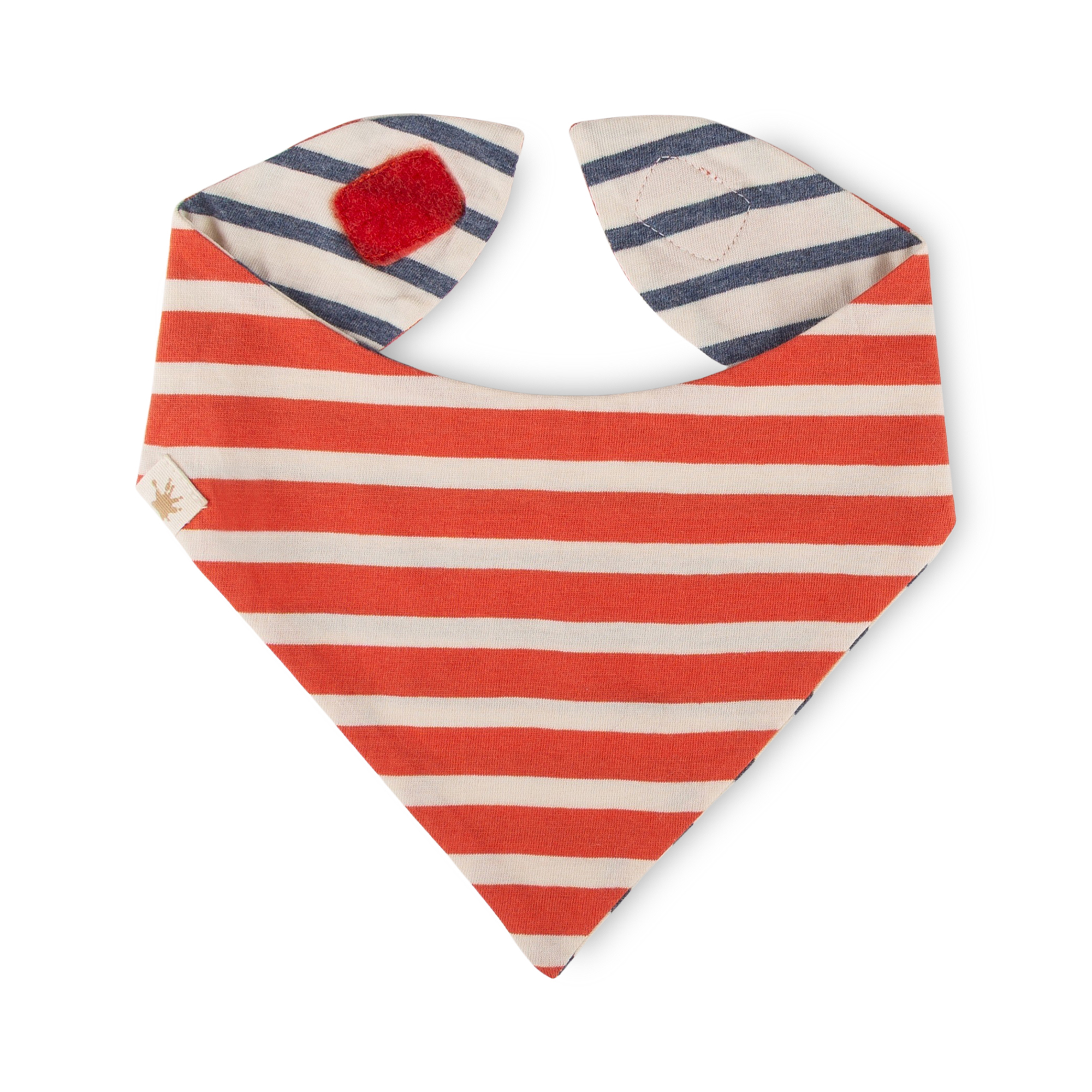 Baby Ringel Wendehalstuch, rot und blau