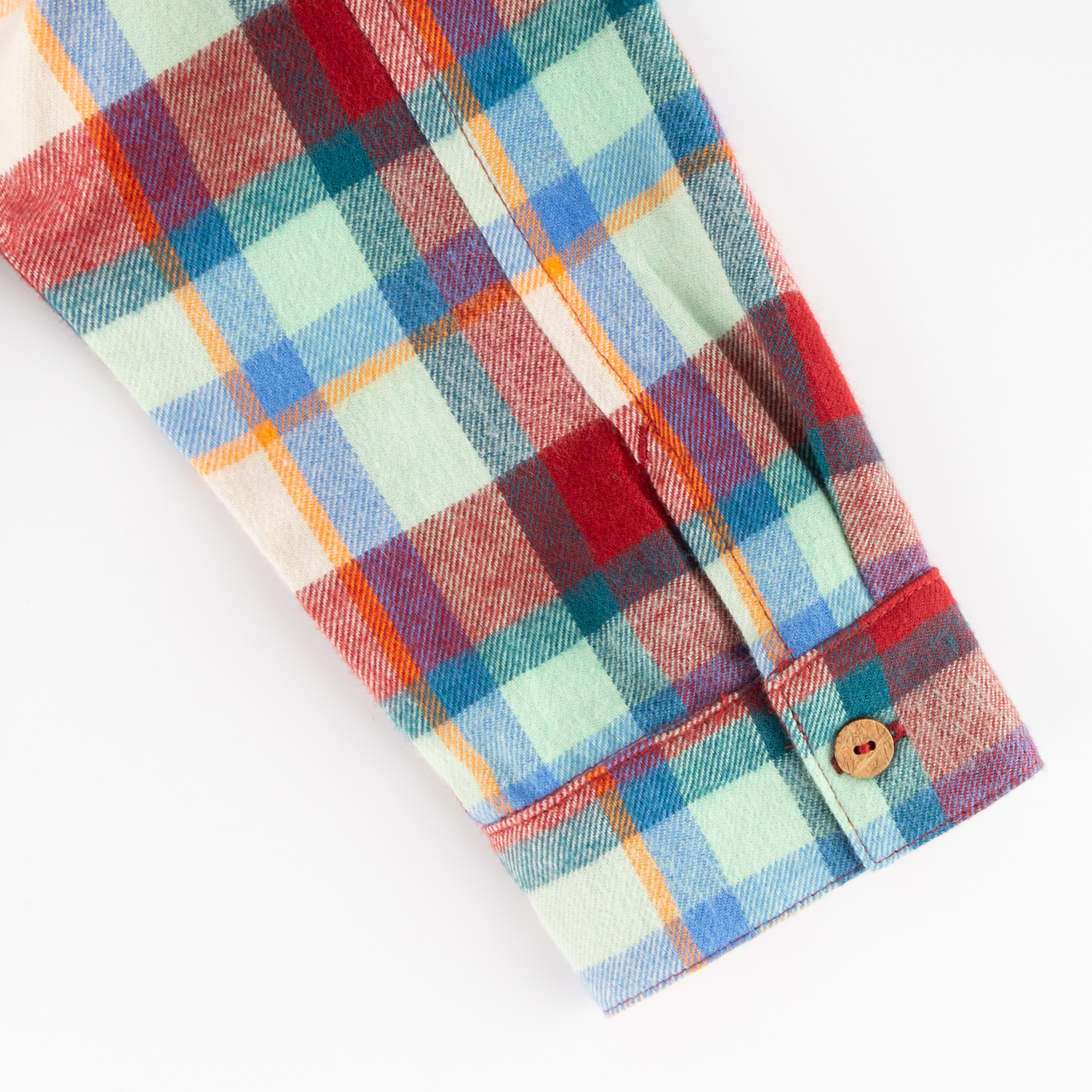 Children's boys' check flannel shirt dark red Children's boys' check flannel shirt dark red