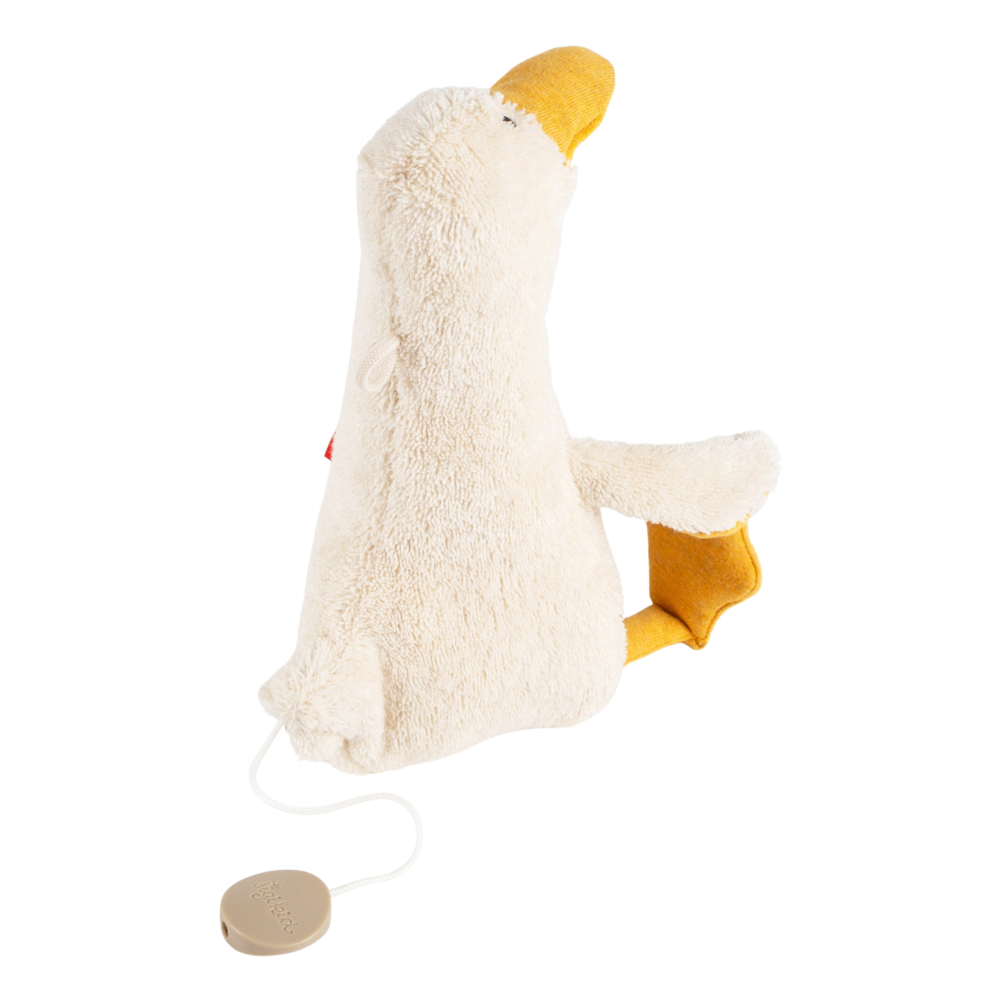 Musical soft toy duck, cotton & kapok, Natural Friends