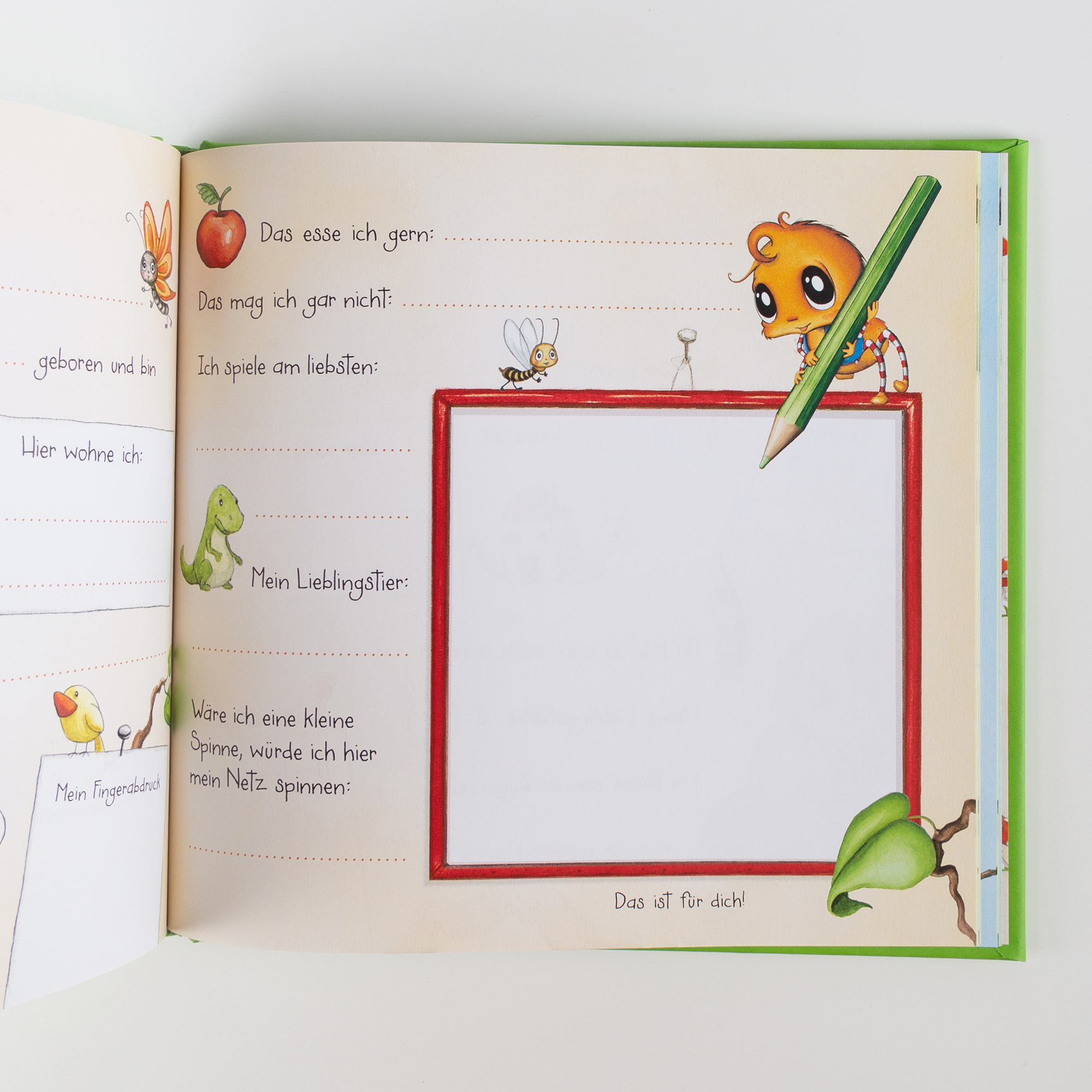 Freundebuch Meine Kindergartenfreunde - Die kleine Spinne Widerlich Freundebuch Meine Kindergartenfreunde - Die kleine Spinne Widerlich