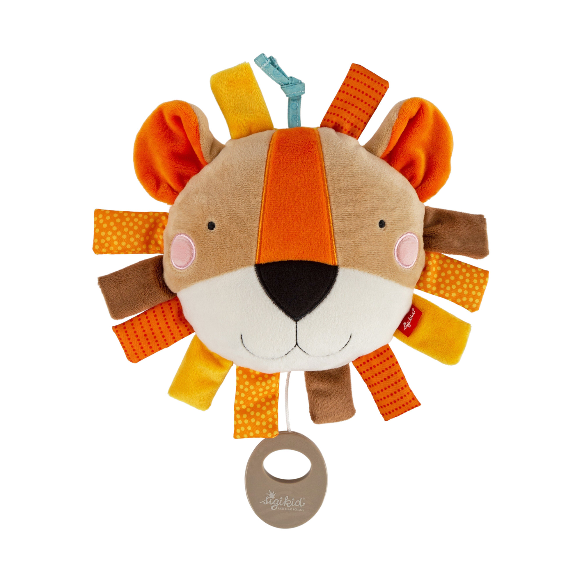 Musical baby taggie pillow lion