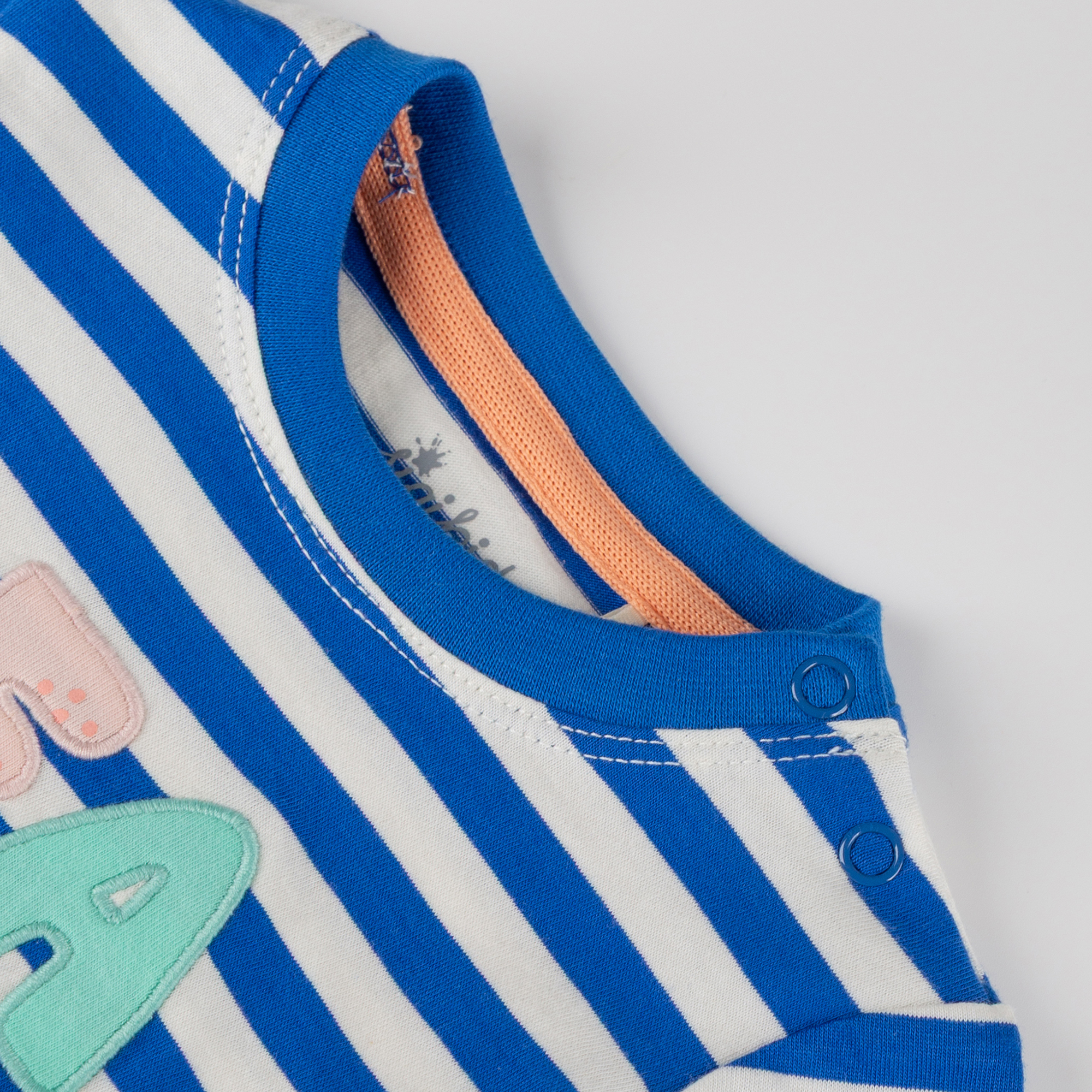 Baby Ringel T-Shirt Strand, blau-weiß