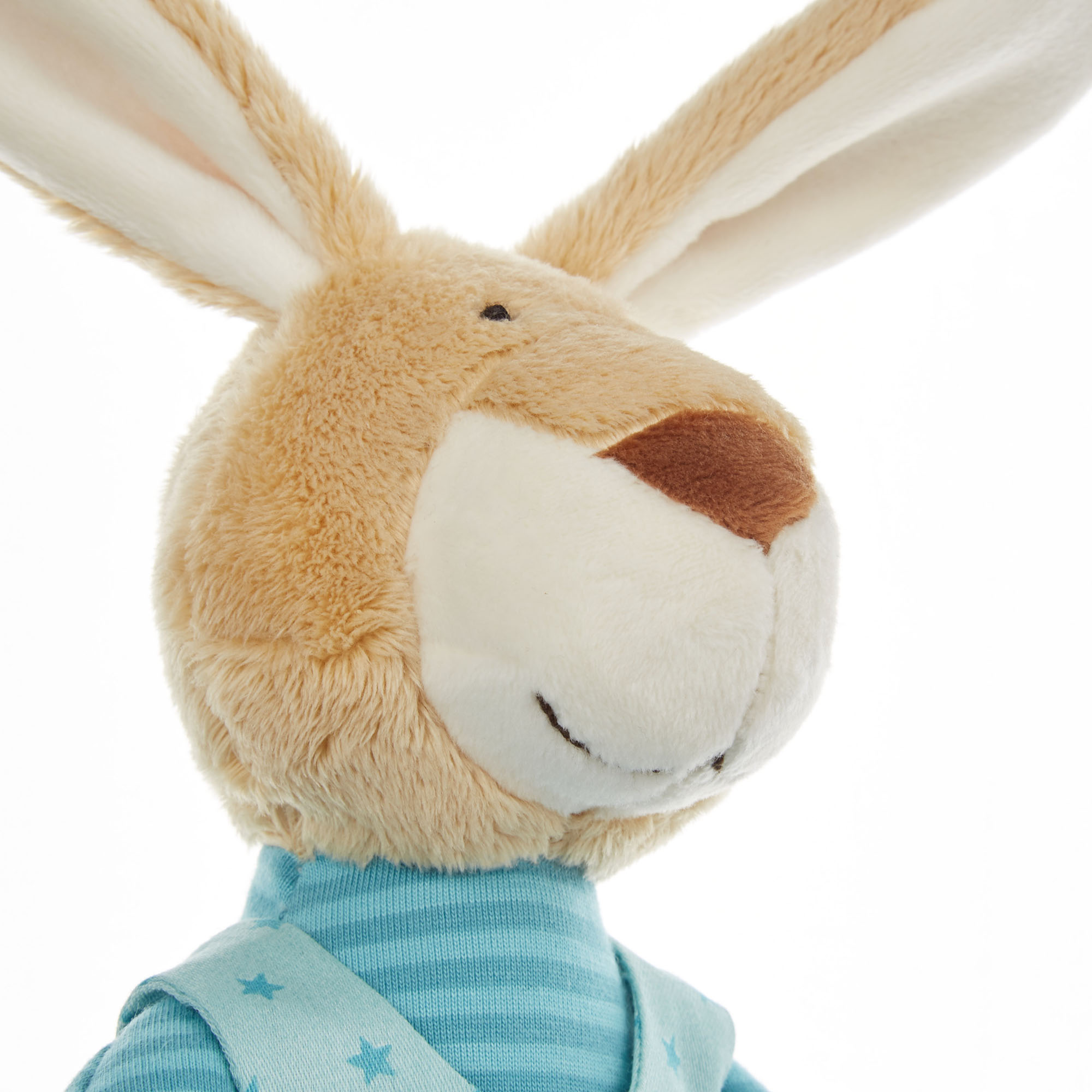 Customised soft toy bunny, blue