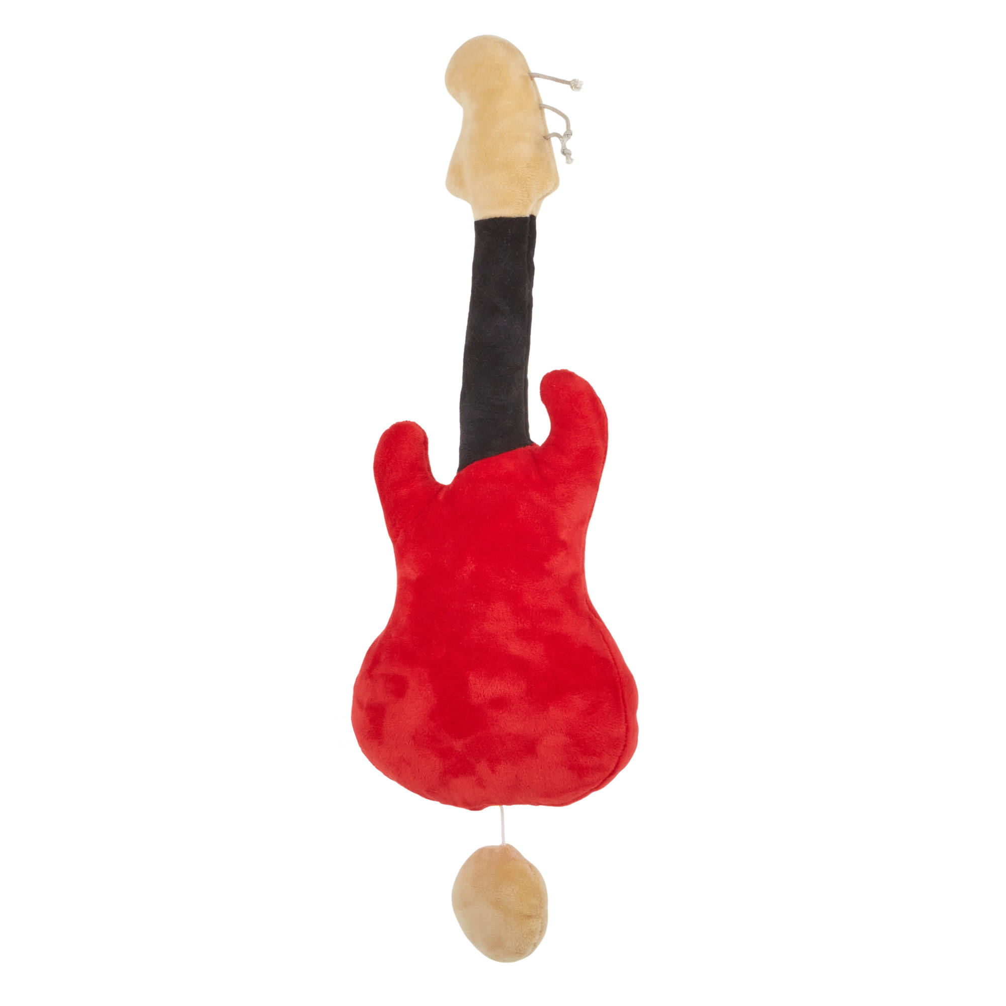 Vibrating rattle plush guitar