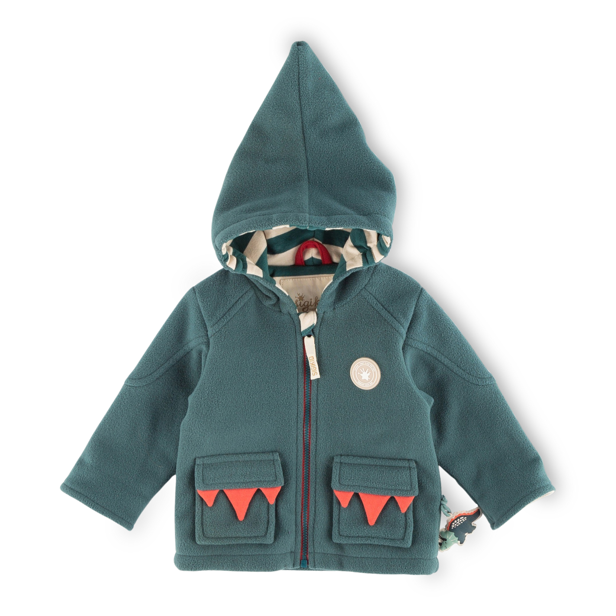 Baby pixie hood fleece jacket, Dino World