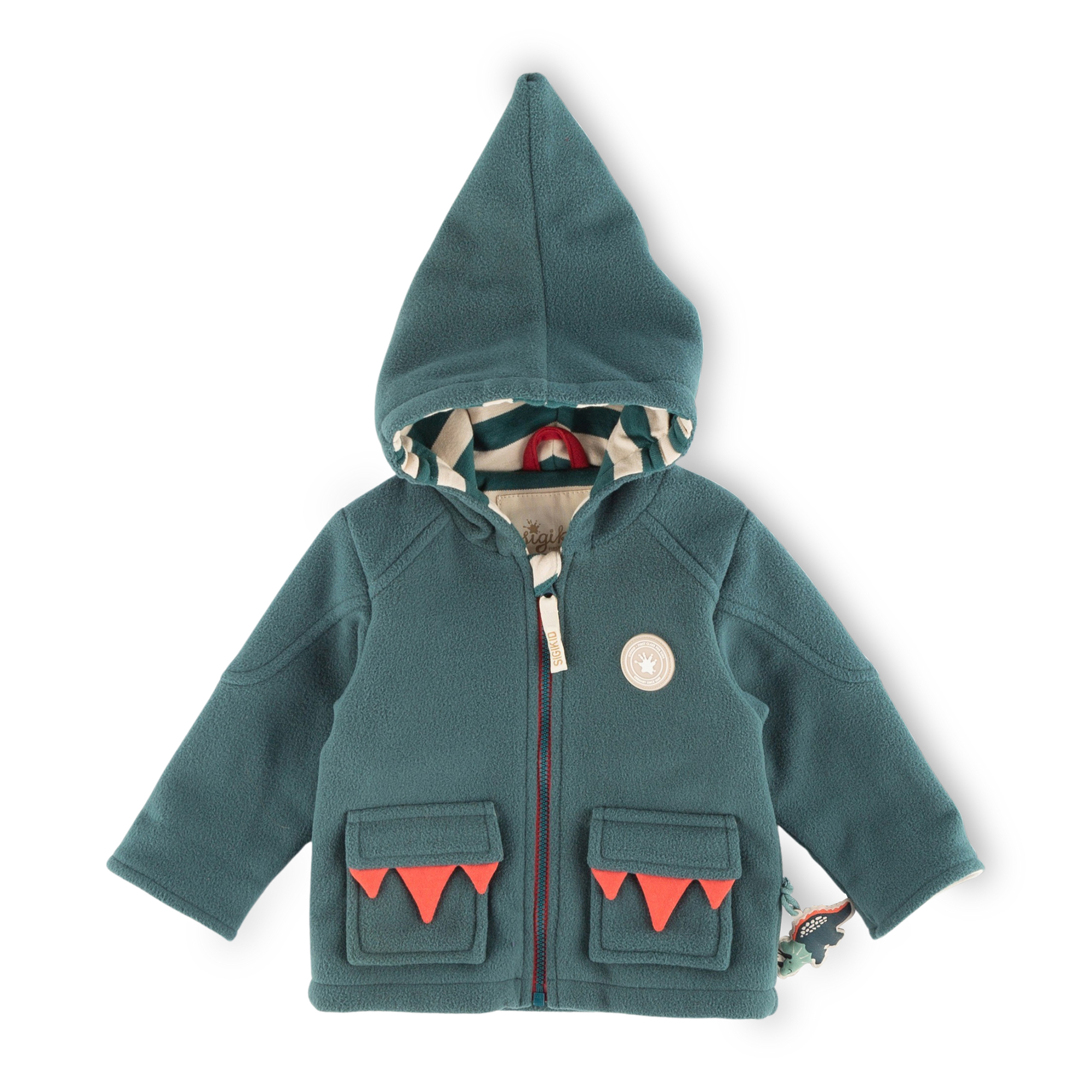 Baby pixie hood fleece jacket, Dino World Baby pixie hood fleece jacket, Dino World