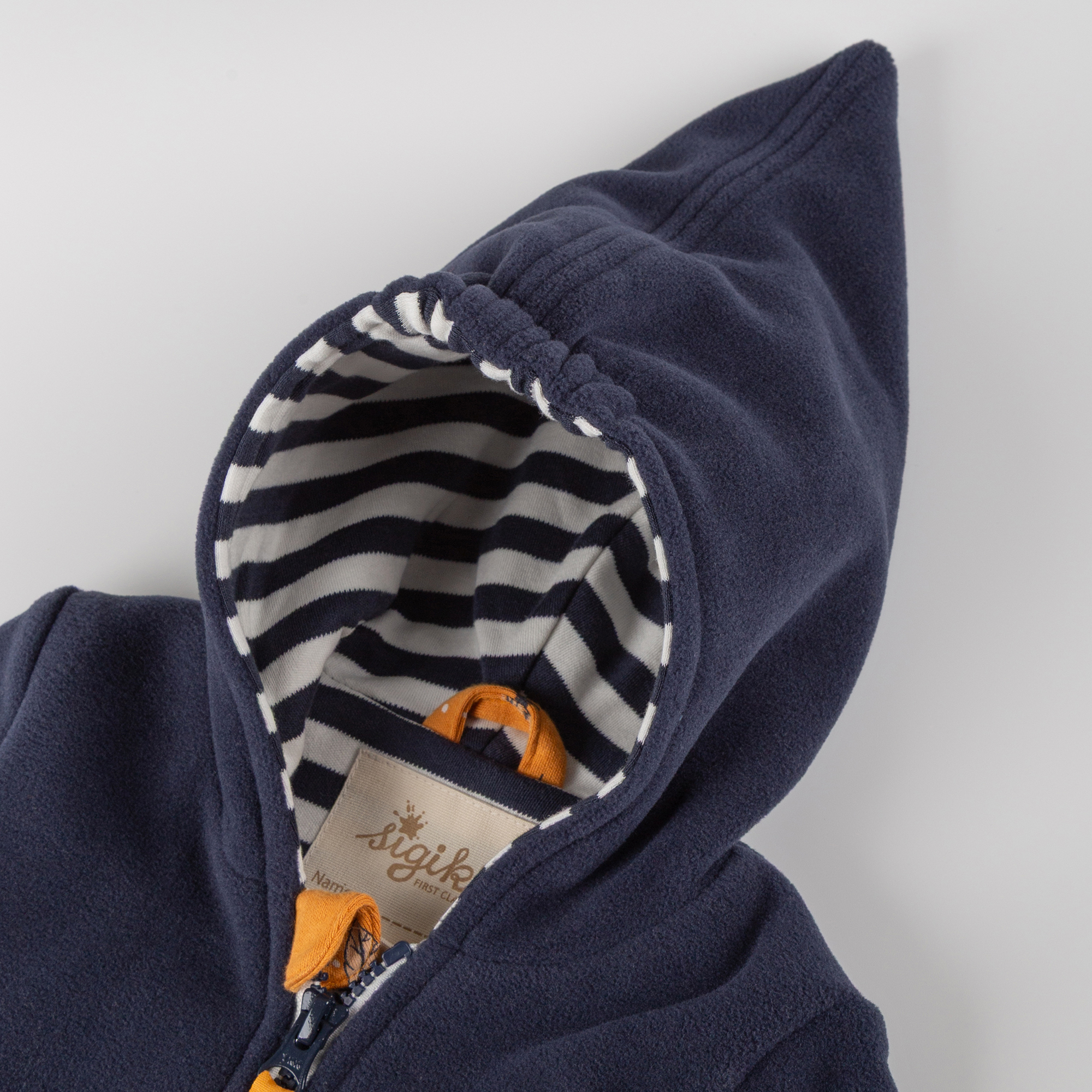 Baby Fleecejacke Eule Curious Owl, dunkelblau