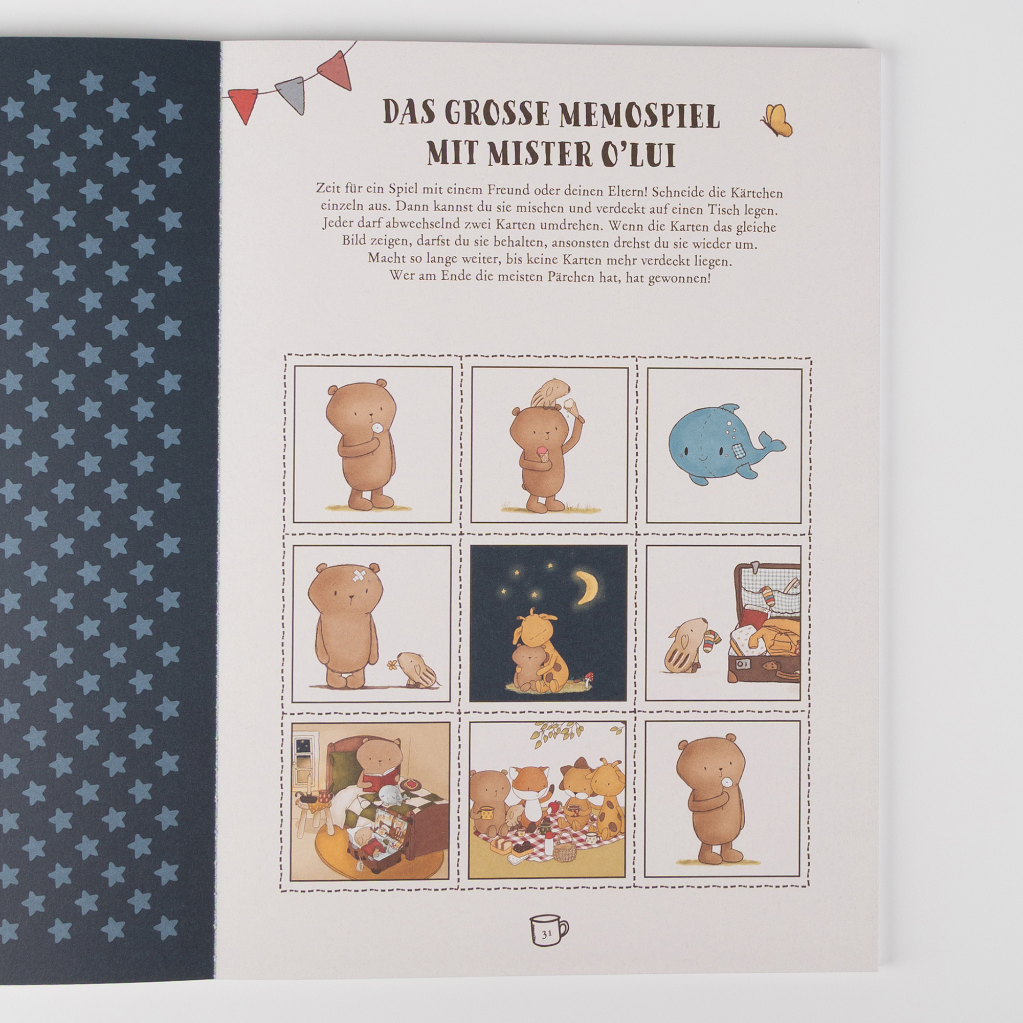 Kinderbuch Mister O'Lui - Basteln & Spielen