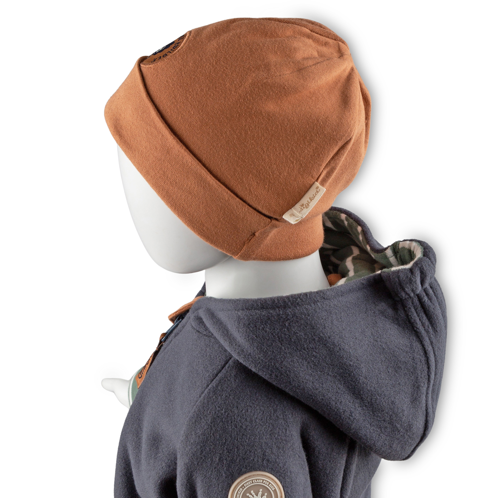 Caramel brown baby beanie hat