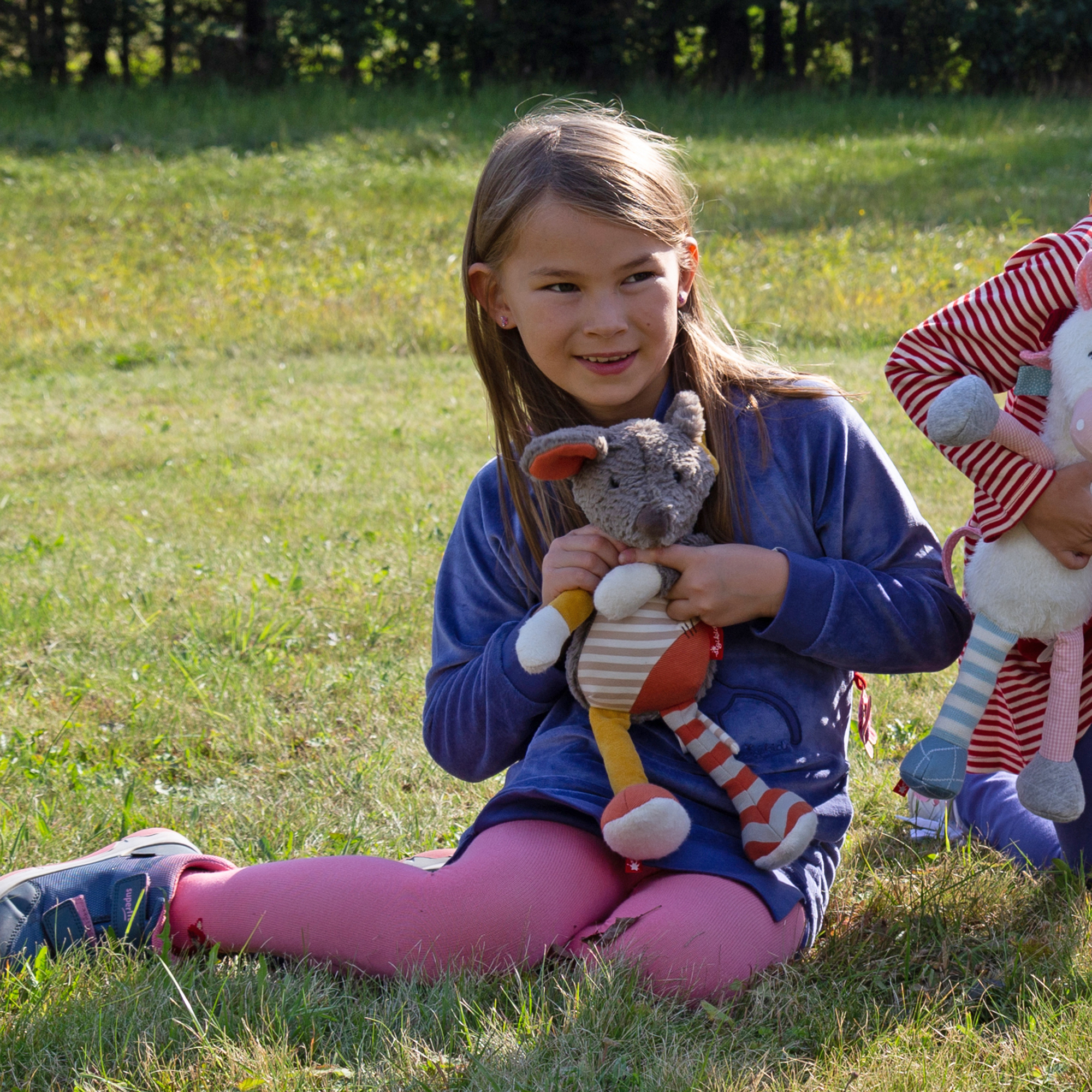 Multicoloured plush mouse, Patchwork Sweety