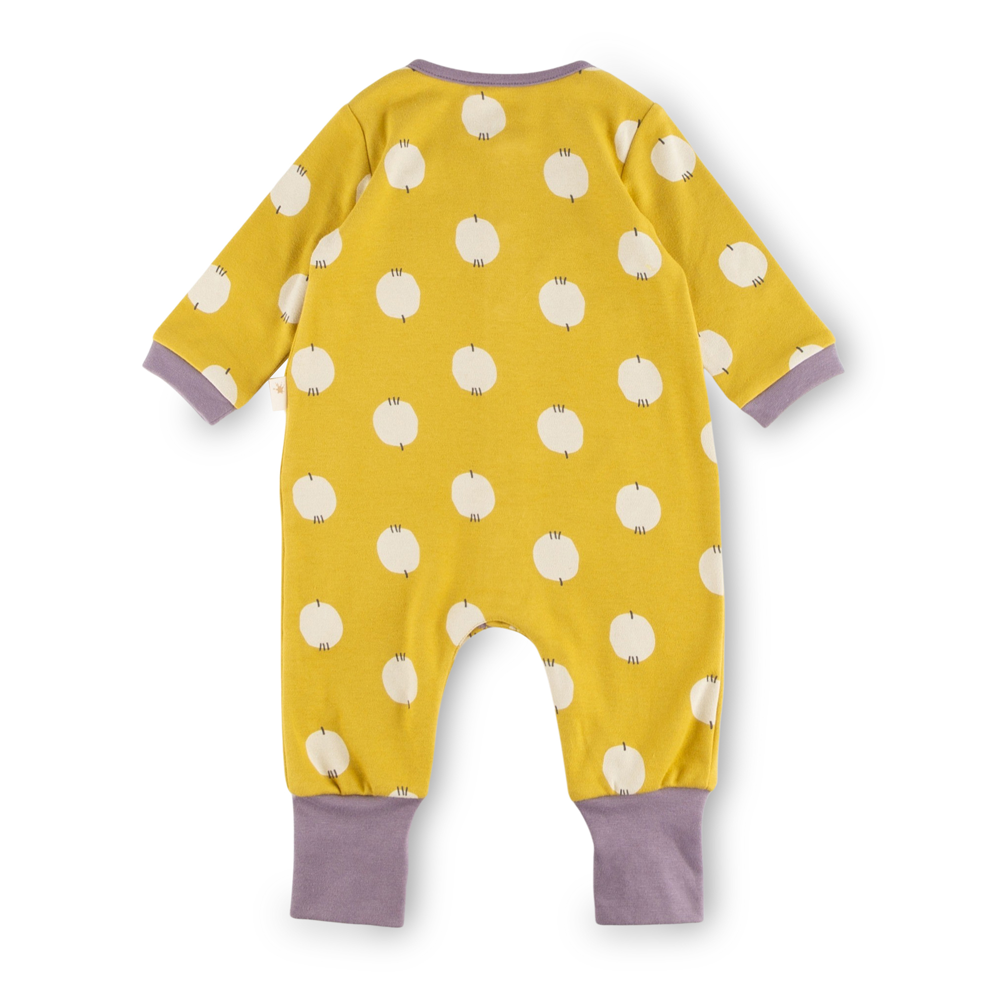 Yellow baby sleeper romper