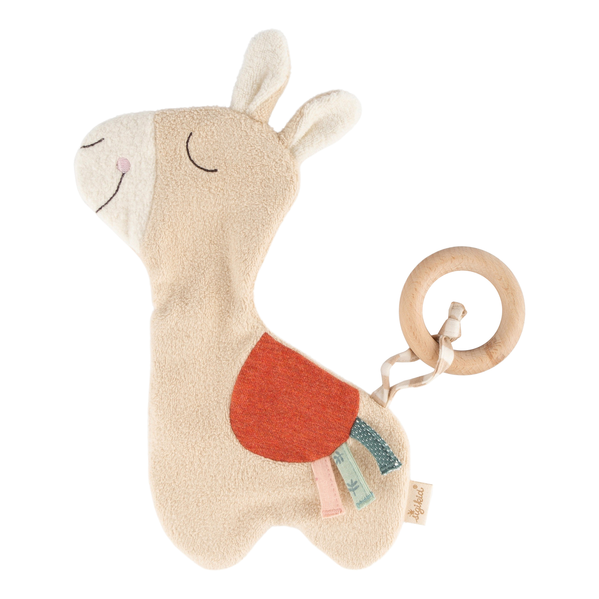 Baby crinkle foil activity blankie llama Baby crinkle foil activity blankie llama