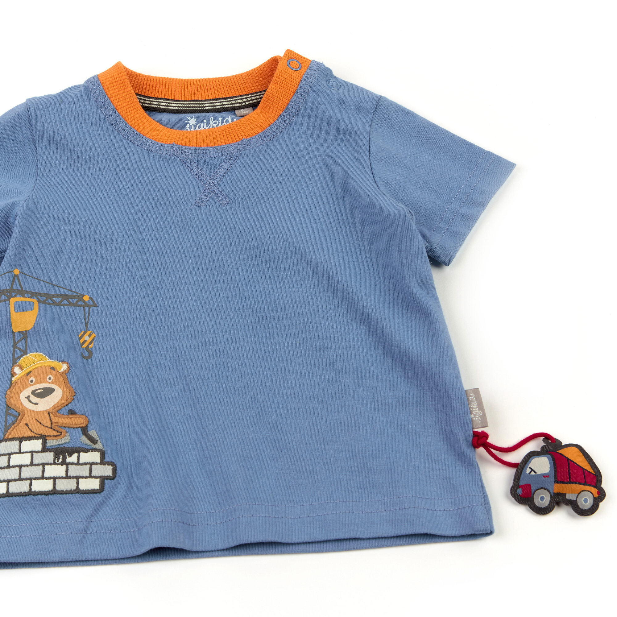 Baby T-Shirt mit Kran Motiv