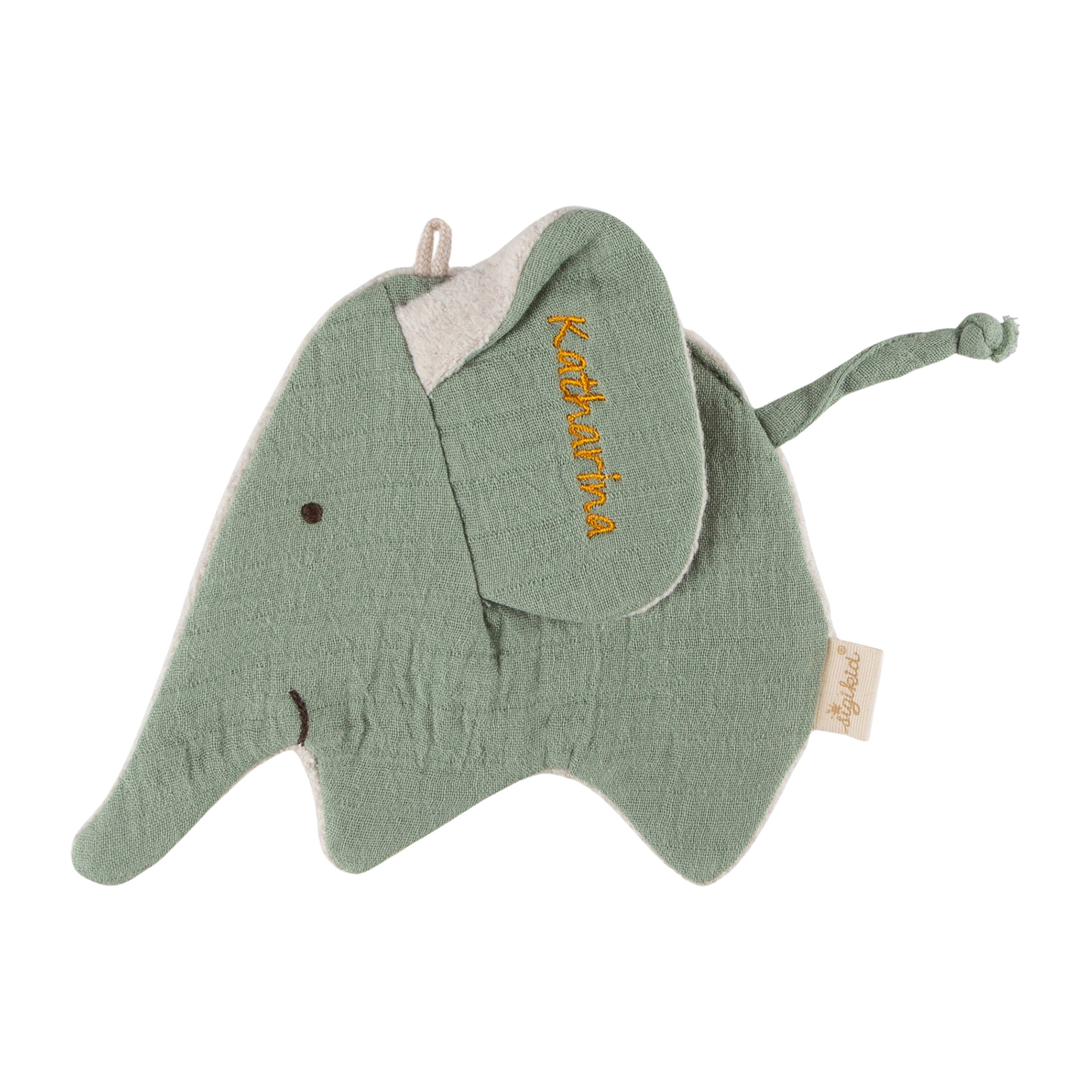 Namensknistertuch Elefant